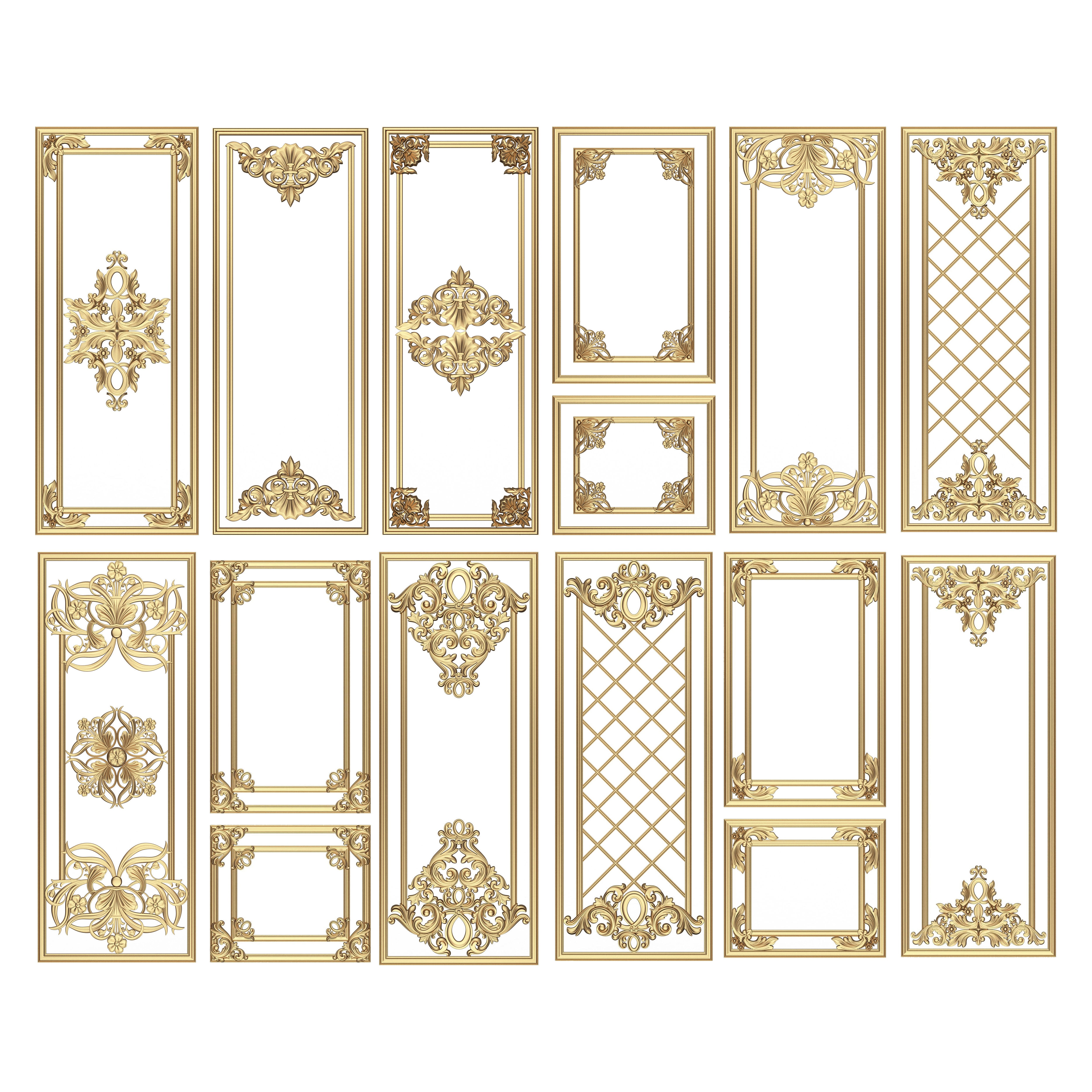 Collection Of 500 Classic Elements - Low-Poly 3D Model - View 32