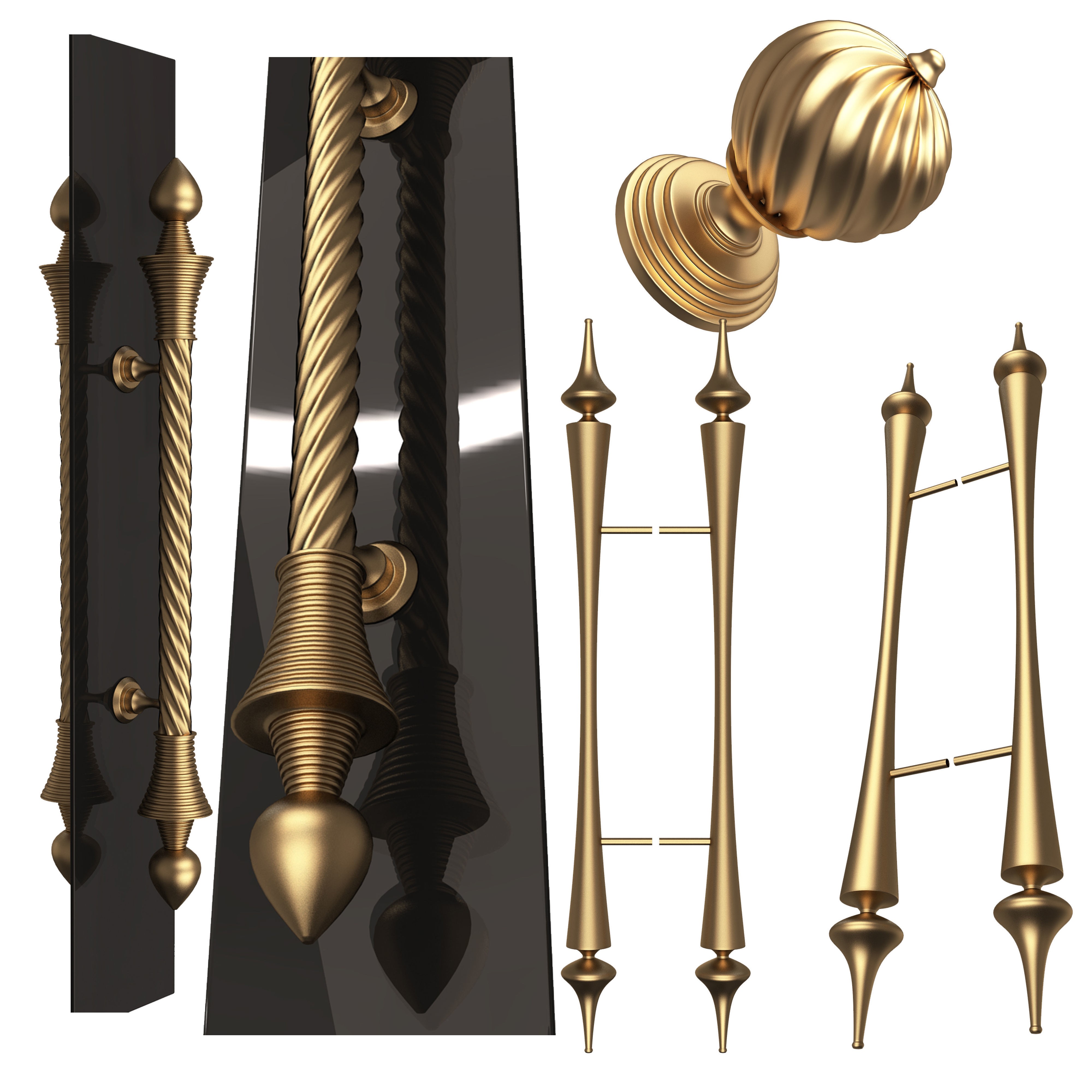 Collection Of 500 Classic Elements - Low-Poly 3D Model - View 5