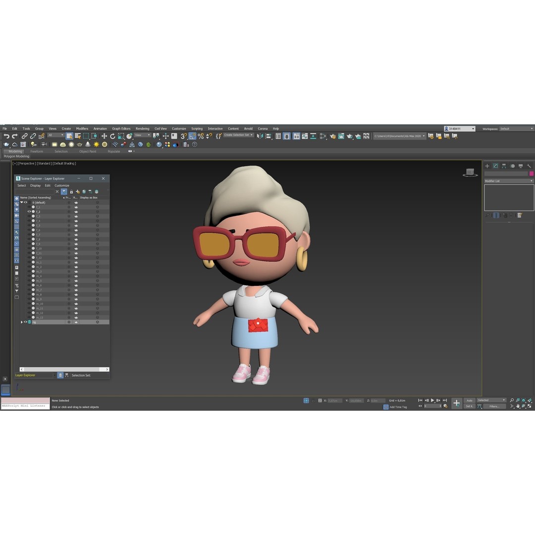 Cute Characters 3D Model – Low Poly Stylized Characters with Animations