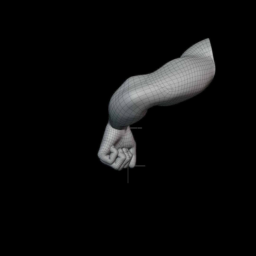 Realistic Male Hand Anatomy 3D Model – Rigged PBR Asset, FBX