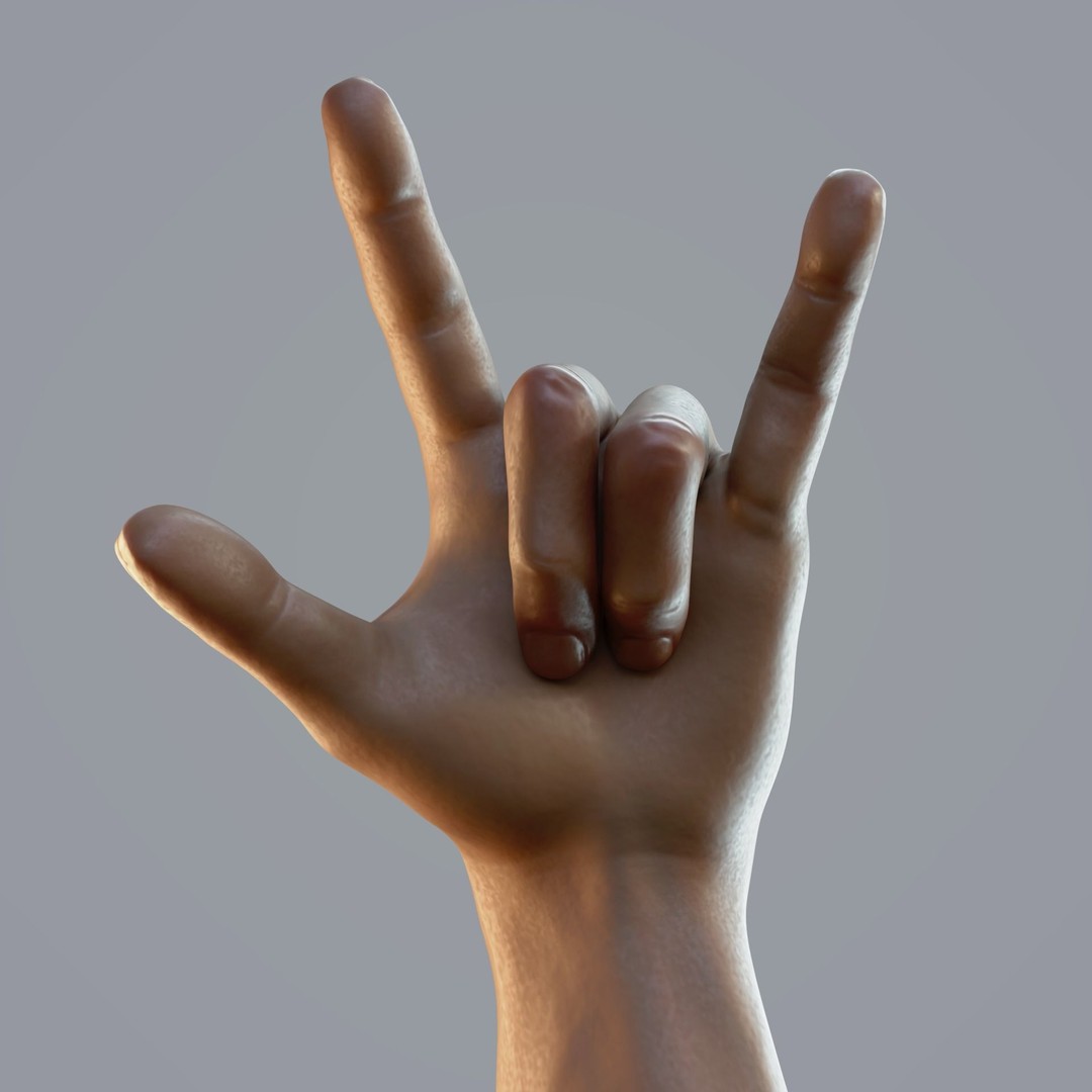 Realistic Male Hand Anatomy 3D Model – Rigged PBR Asset, FBX - View 4