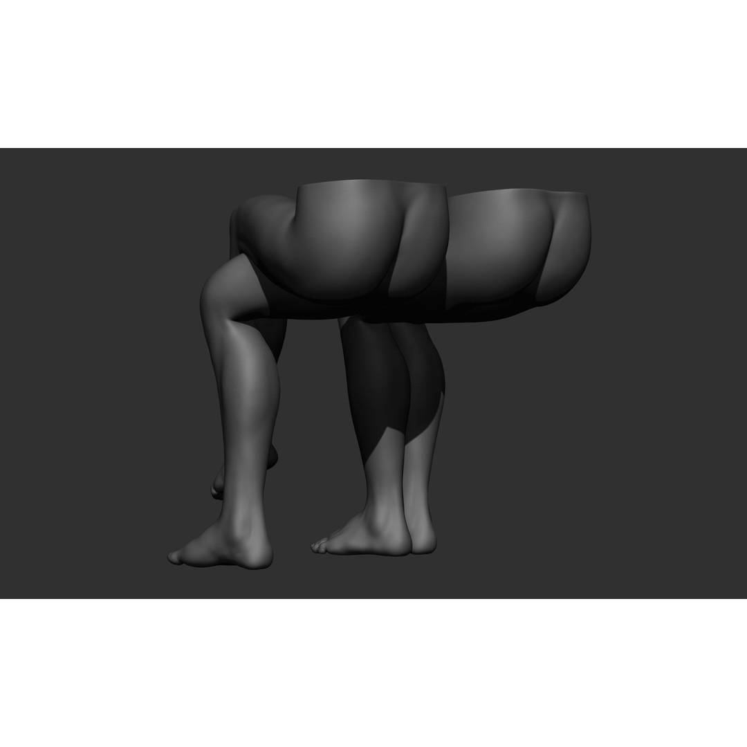 Female Leg Poses 3D Model – Realistic Anatomical Poses, FBX, OBJ - View 23