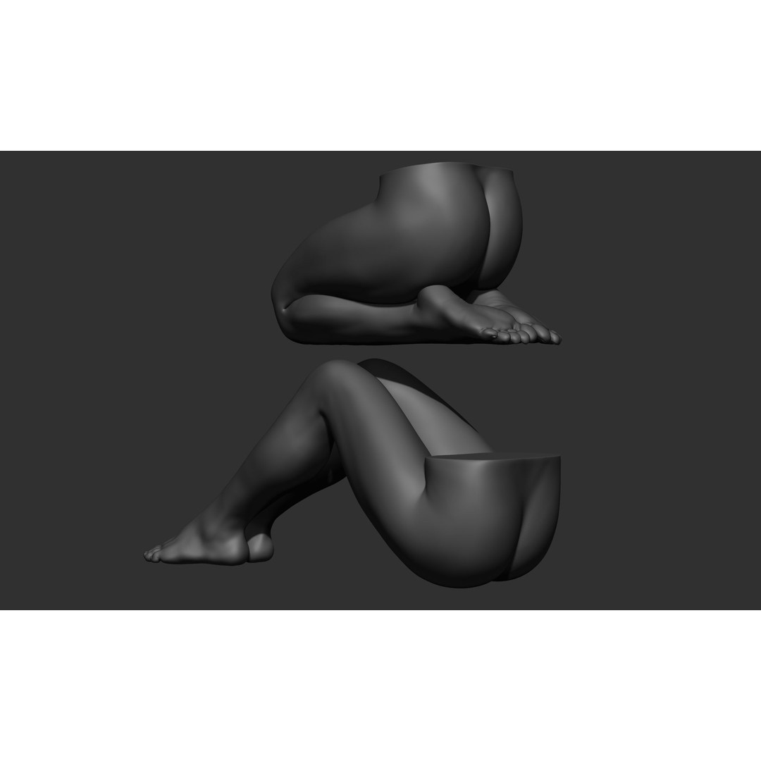 Female Leg Poses 3D Model – Realistic Anatomical Poses, FBX, OBJ - View 36