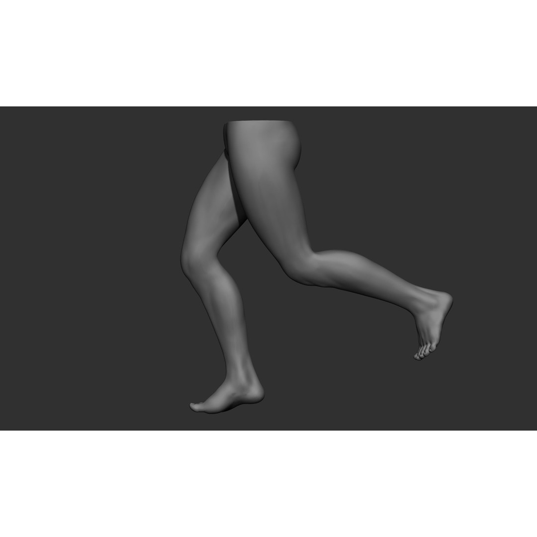 Female Leg Poses 3D Model – Realistic Anatomical Poses, FBX, OBJ - View 95