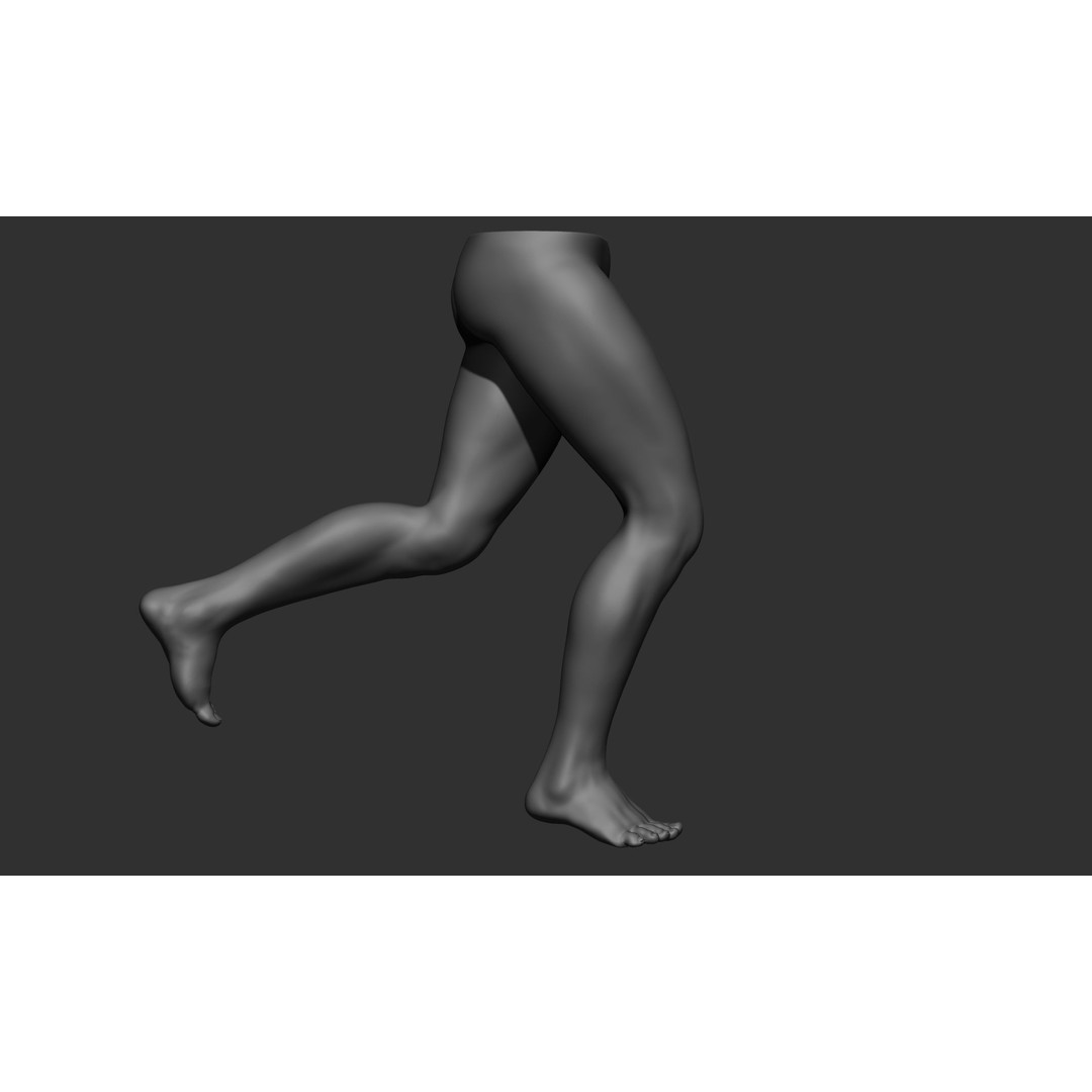 Female Leg Poses 3D Model – Realistic Anatomical Poses, FBX, OBJ - View 99