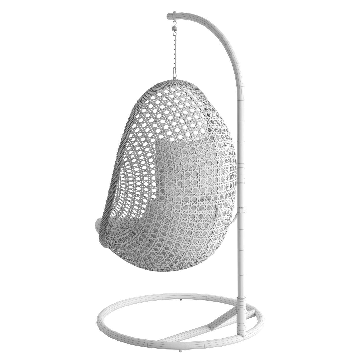 Hanging Chair Cira - Game-Ready 3D Model - View 9