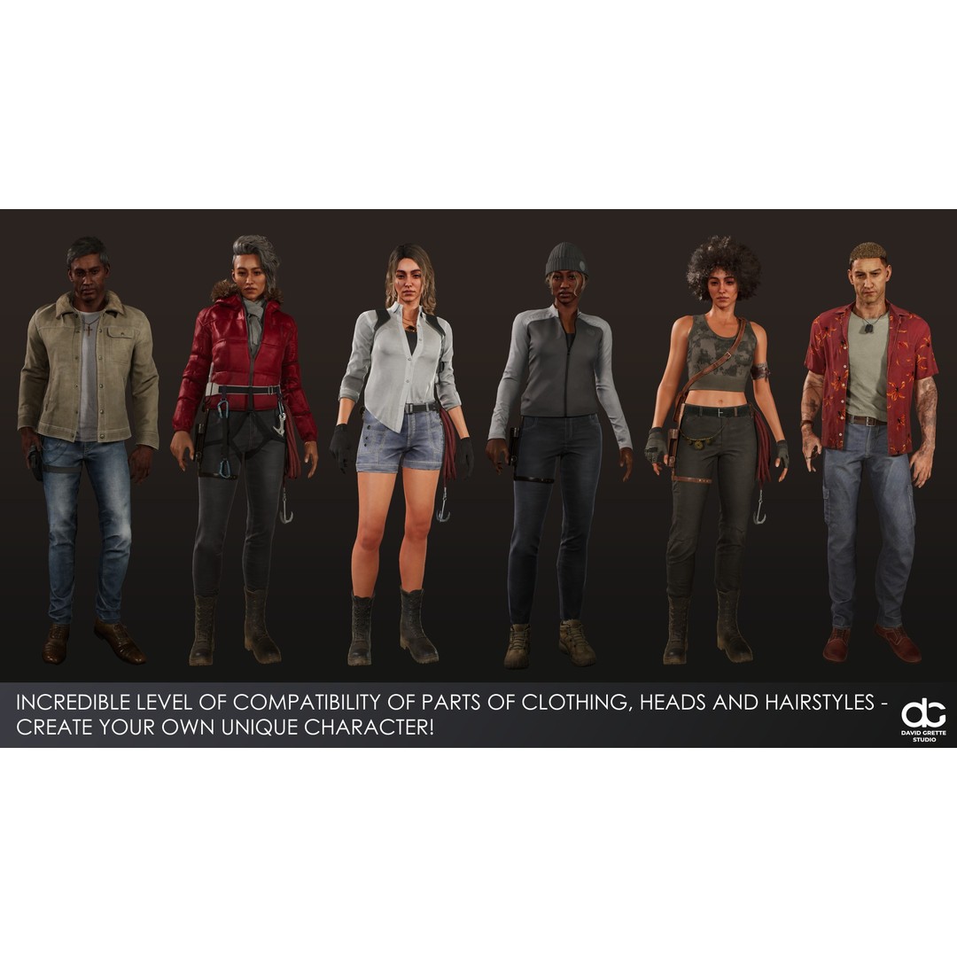 James Adventure Character 3D Model – Low Poly Rigged Game Asset, FBX - View 18