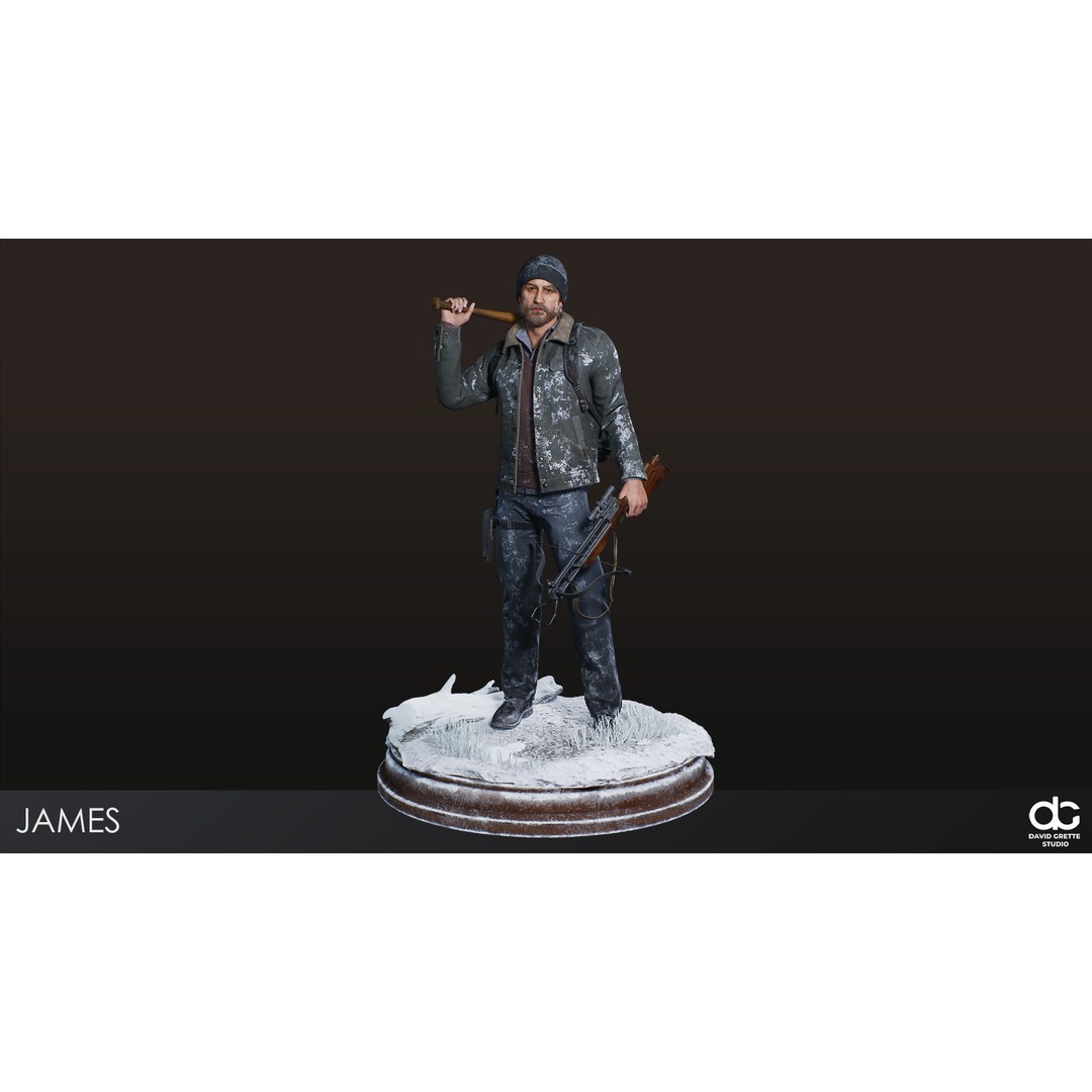 James Adventure Character 3D Model – Low Poly Rigged Game Asset, FBX - View 3