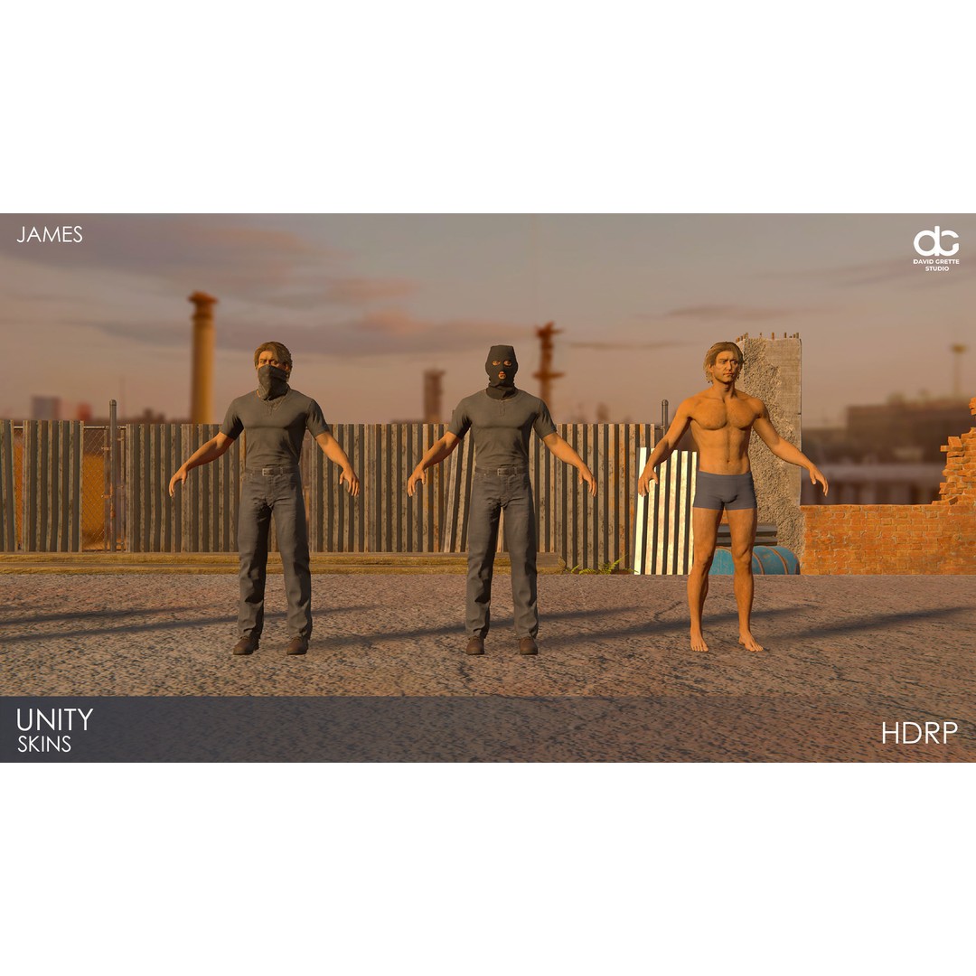 James Adventure Character 3D Model – Low Poly Rigged Game Asset, FBX - View 31