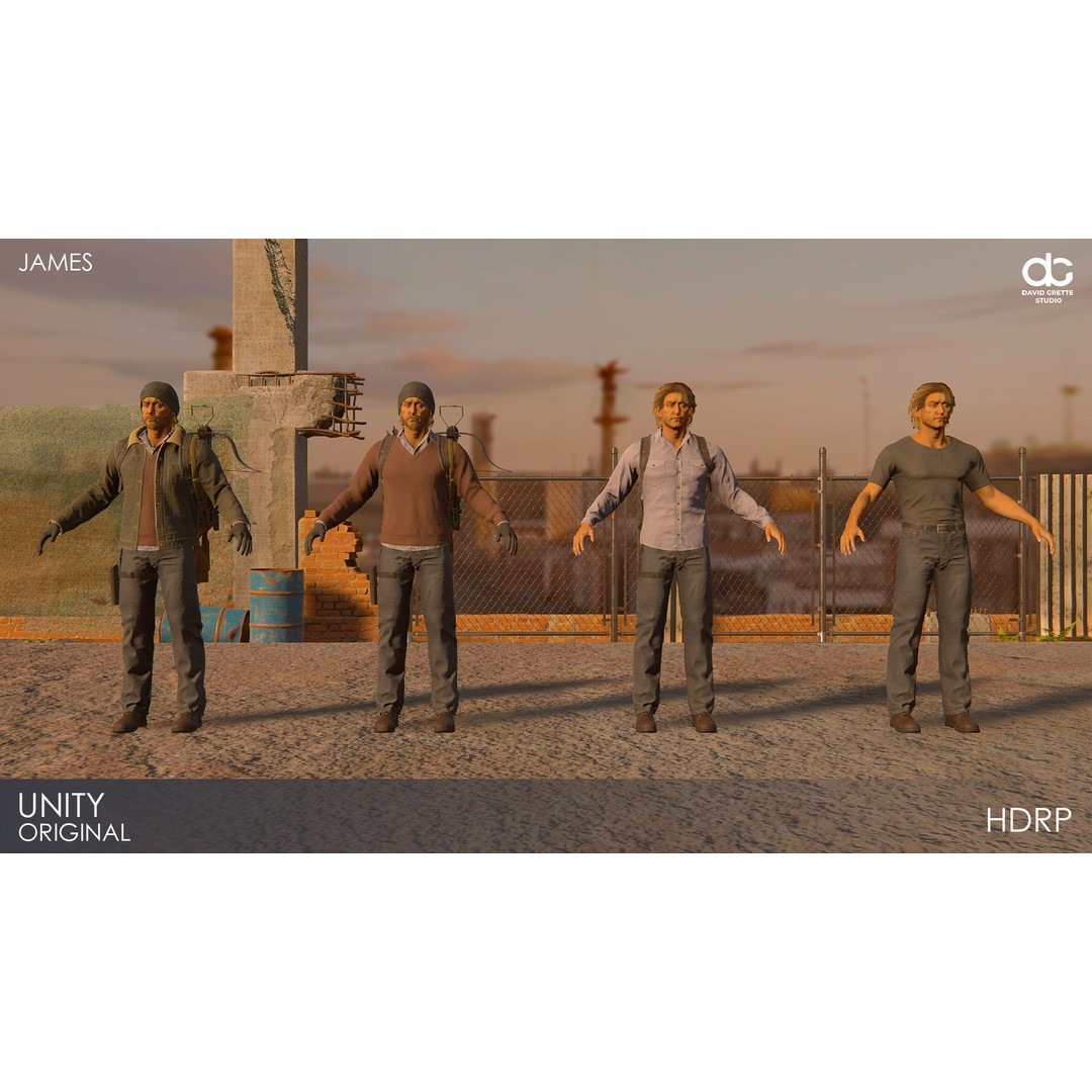 James Adventure Character 3D Model – Low Poly Rigged Game Asset, FBX - View 35