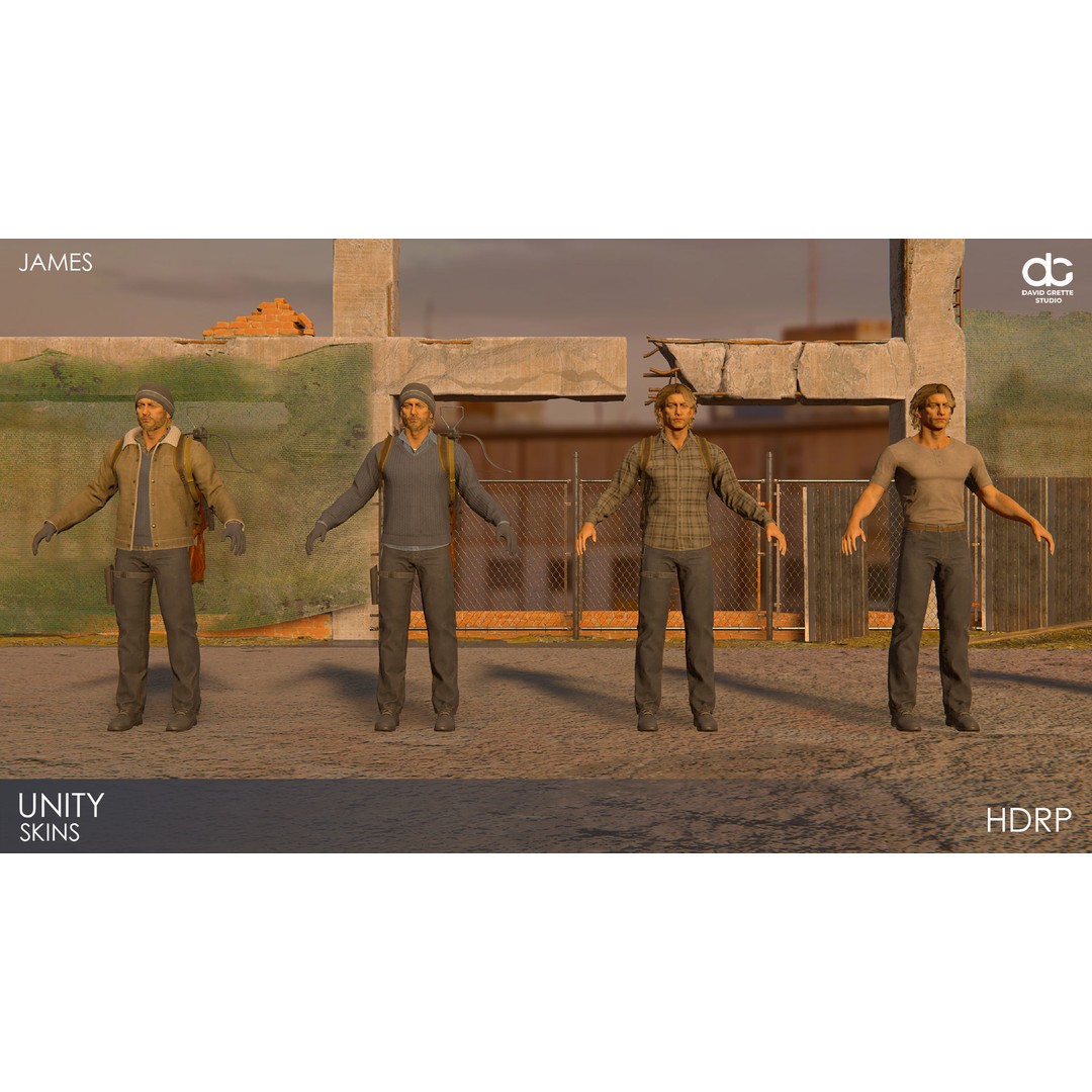 James Adventure Character 3D Model – Low Poly Rigged Game Asset, FBX - View 38