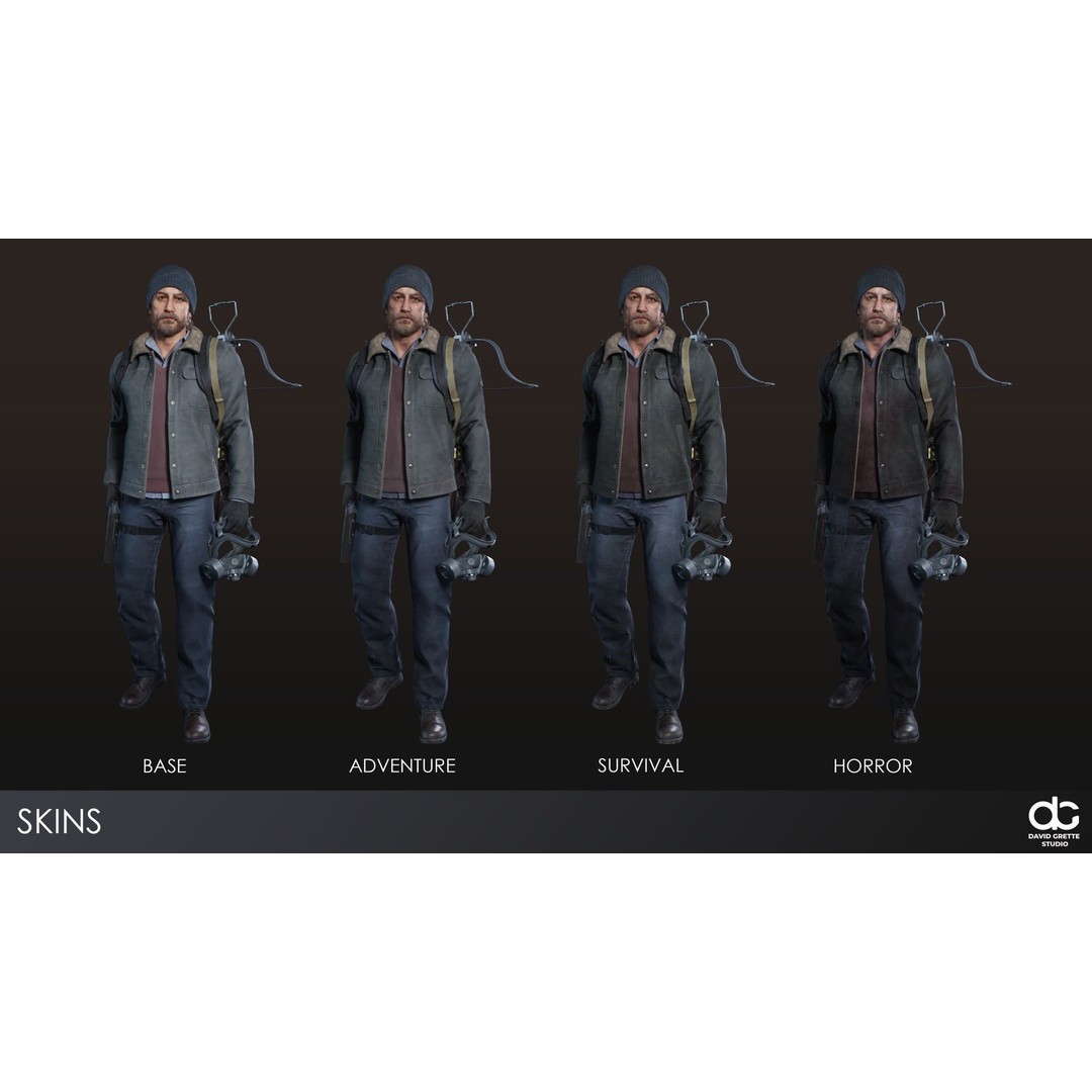 James Adventure Character 3D Model – Low Poly Rigged Game Asset, FBX - View 4