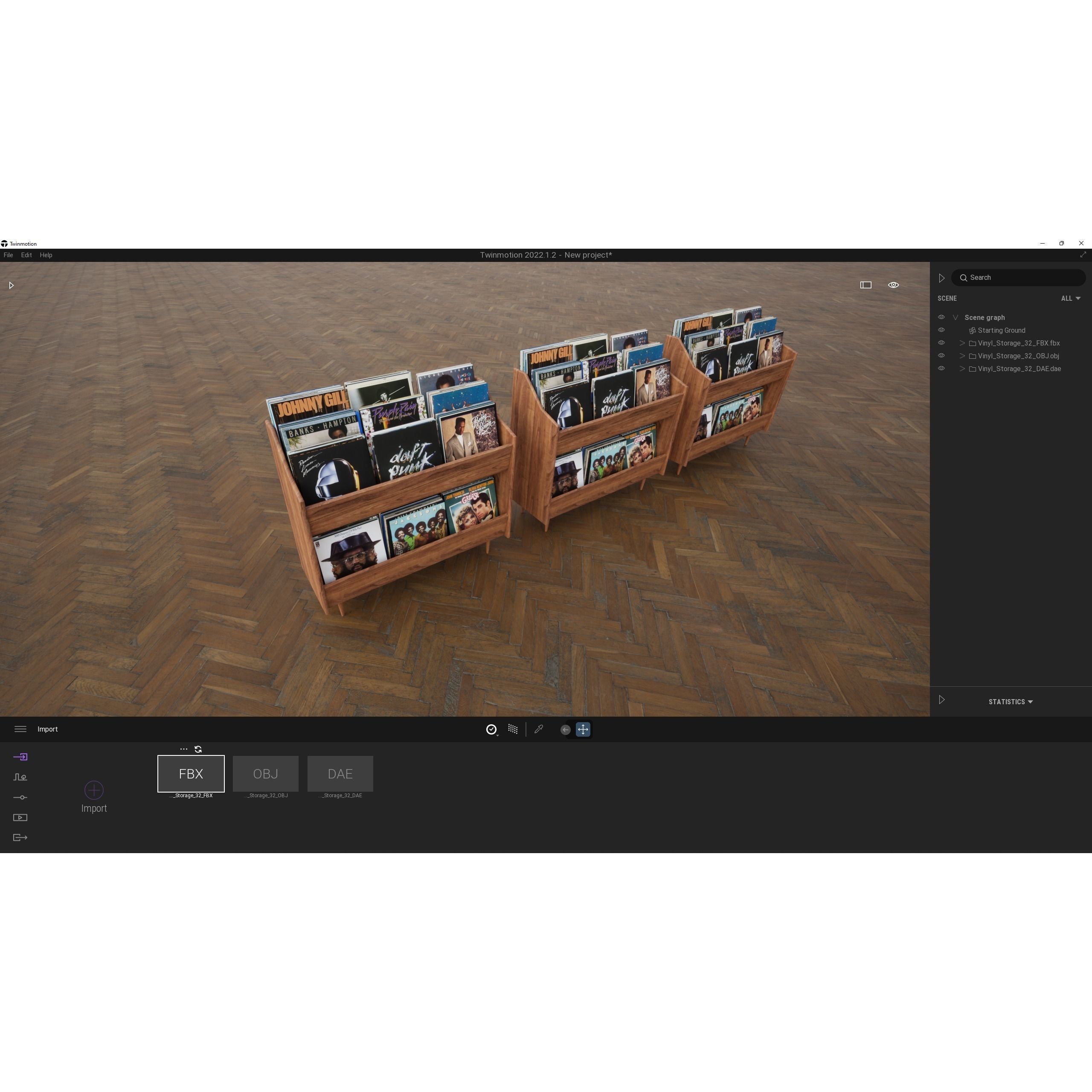 Vinyl Storage No32 - PBR Game-Ready 3D Model - View 13