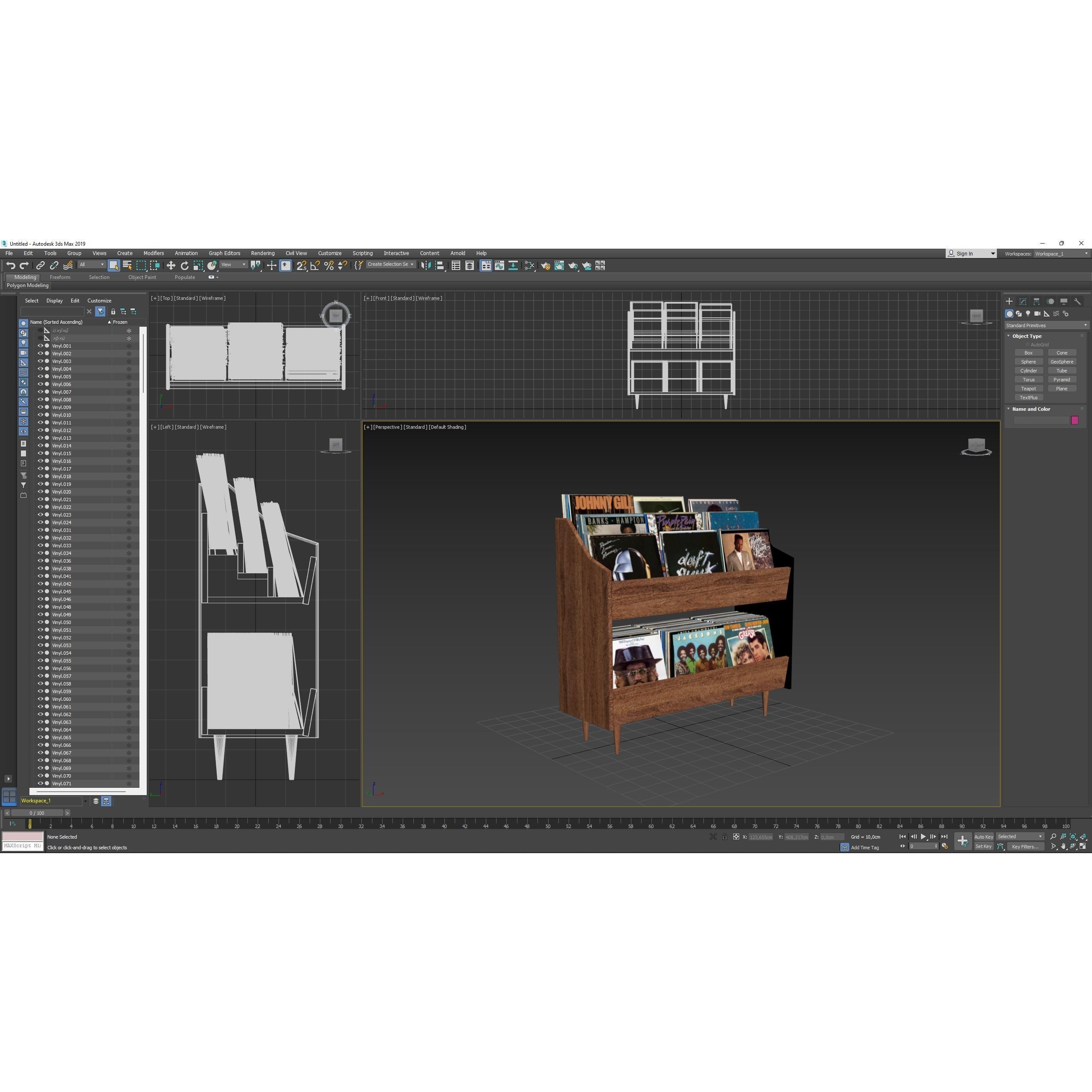 Vinyl Storage No32 - PBR Game-Ready 3D Model - View 14