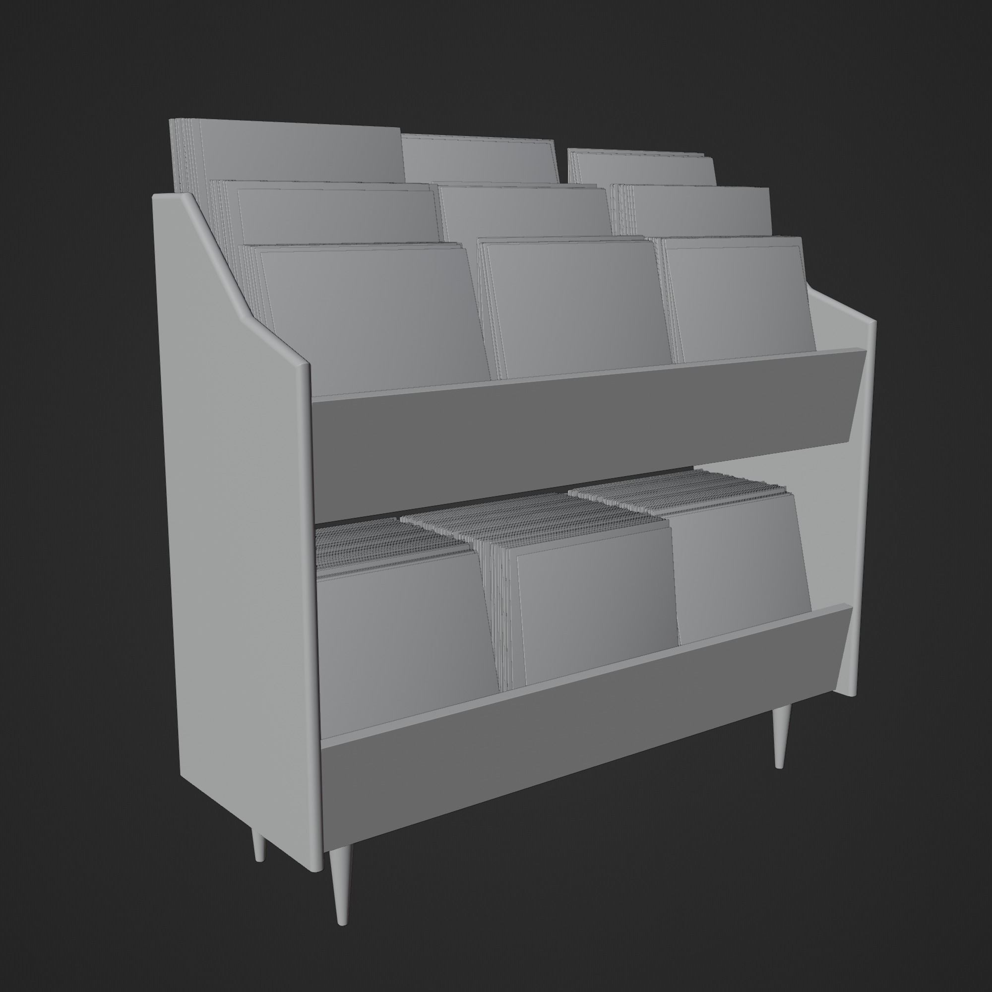 Vinyl Storage No32 - PBR Game-Ready 3D Model - View 15