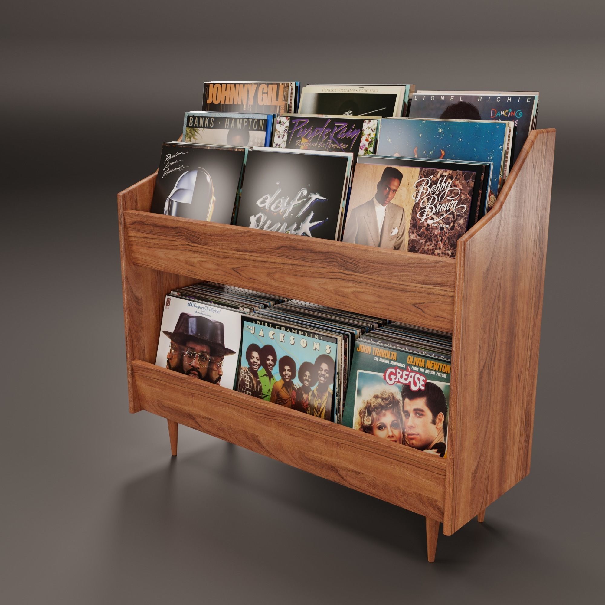 Vinyl Storage No32 - PBR Game-Ready 3D Model - View 3