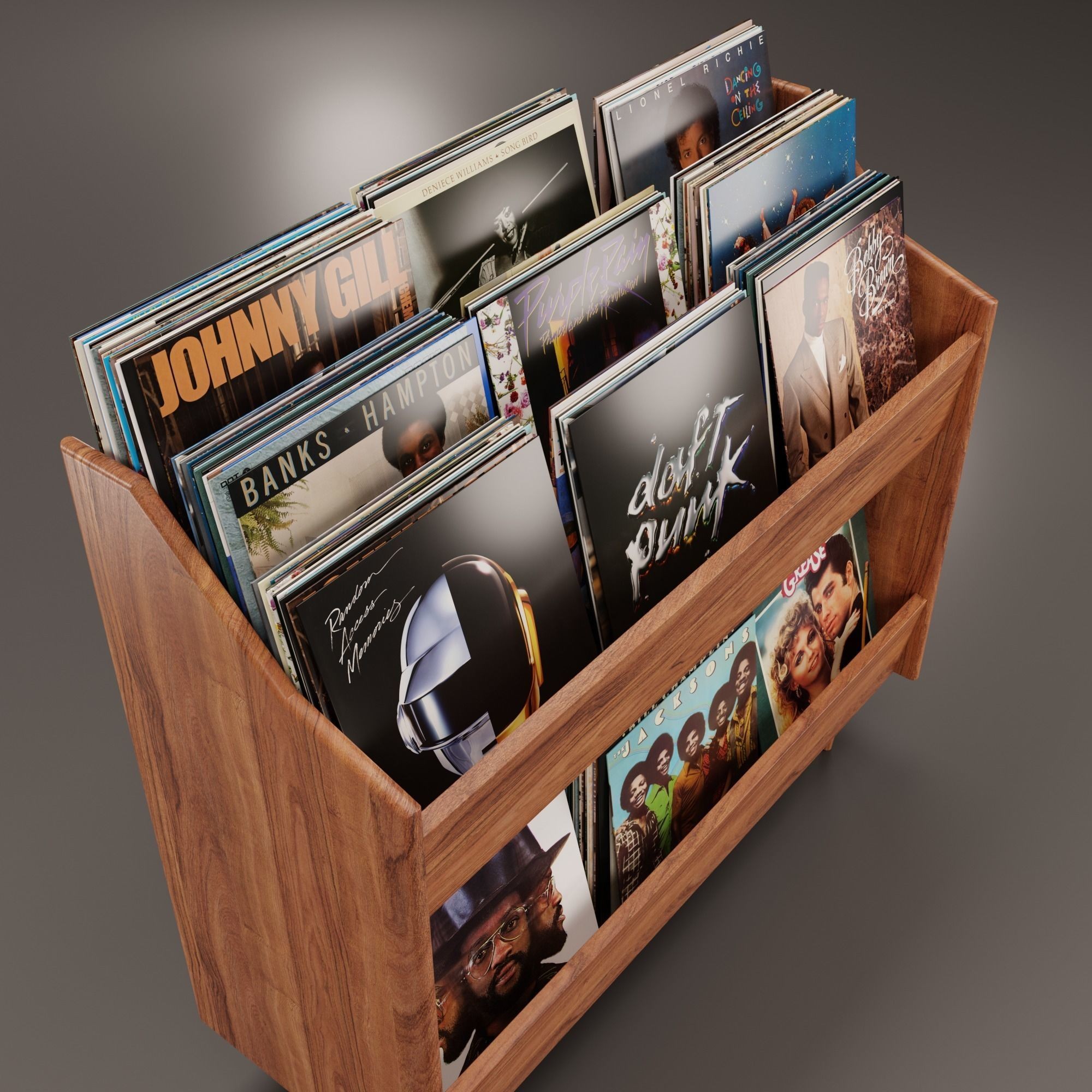 Vinyl Storage No32 - PBR Game-Ready 3D Model - View 9