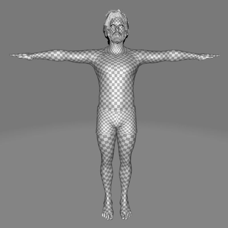 Realistic Body Man 3D Model – Low Poly Rigged Character, FBX, Blender