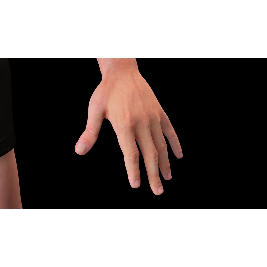 Realistic Body Man 3D Model – Low Poly Rigged Character, FBX, Blender - View 15