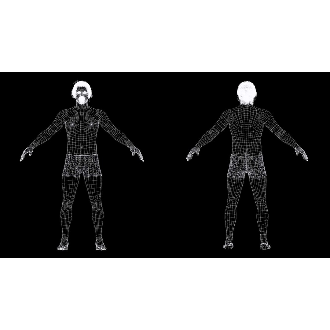 Realistic Body Man 3D Model – Low Poly Rigged Character, FBX, Blender - View 16