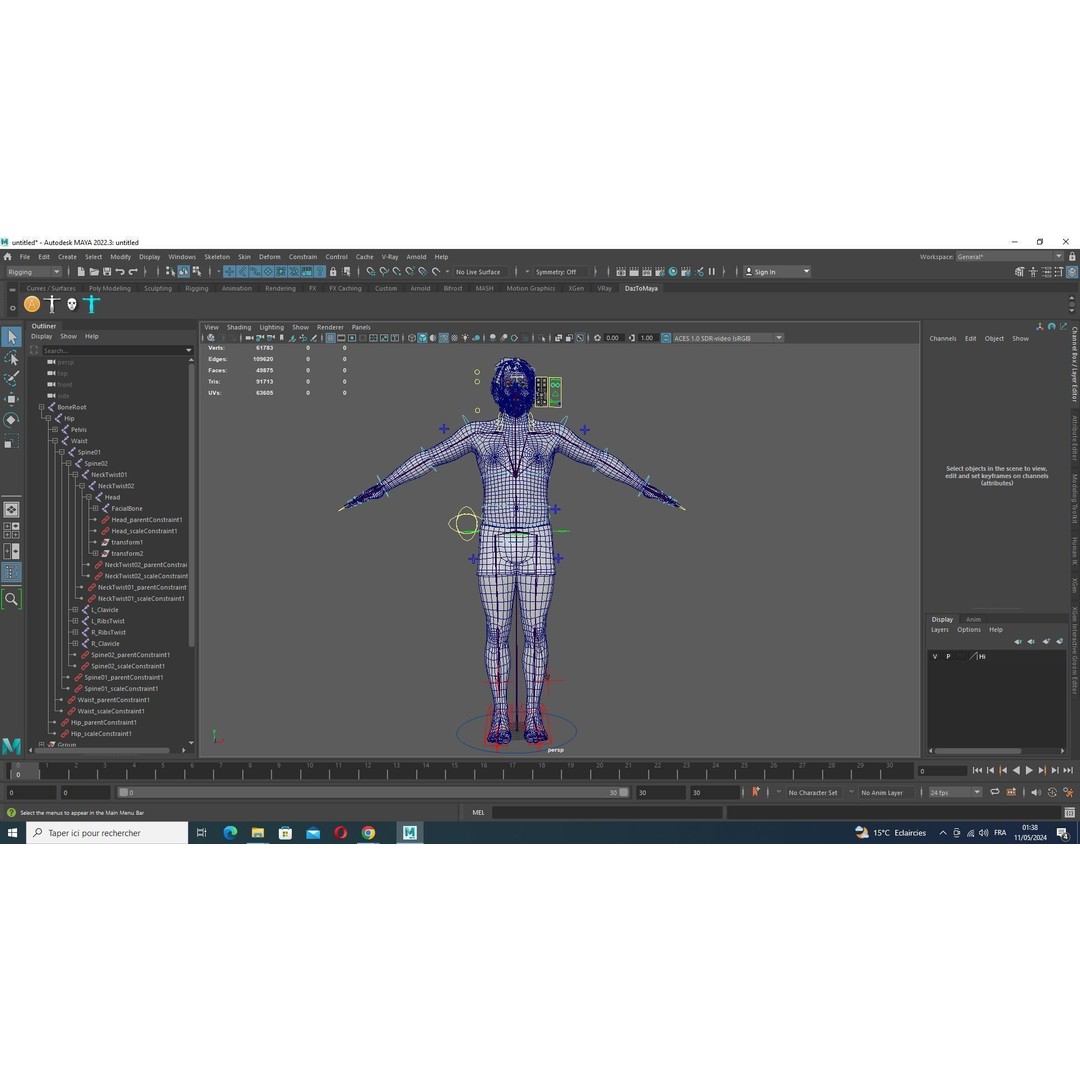 Realistic Body Man 3D Model – Low Poly Rigged Character, FBX, Blender - View 21
