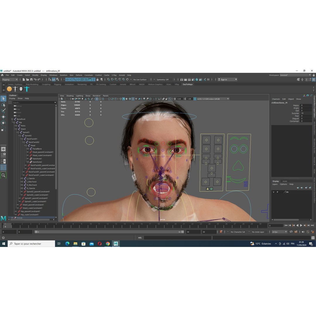 Realistic Body Man 3D Model – Low Poly Rigged Character, FBX, Blender - View 22