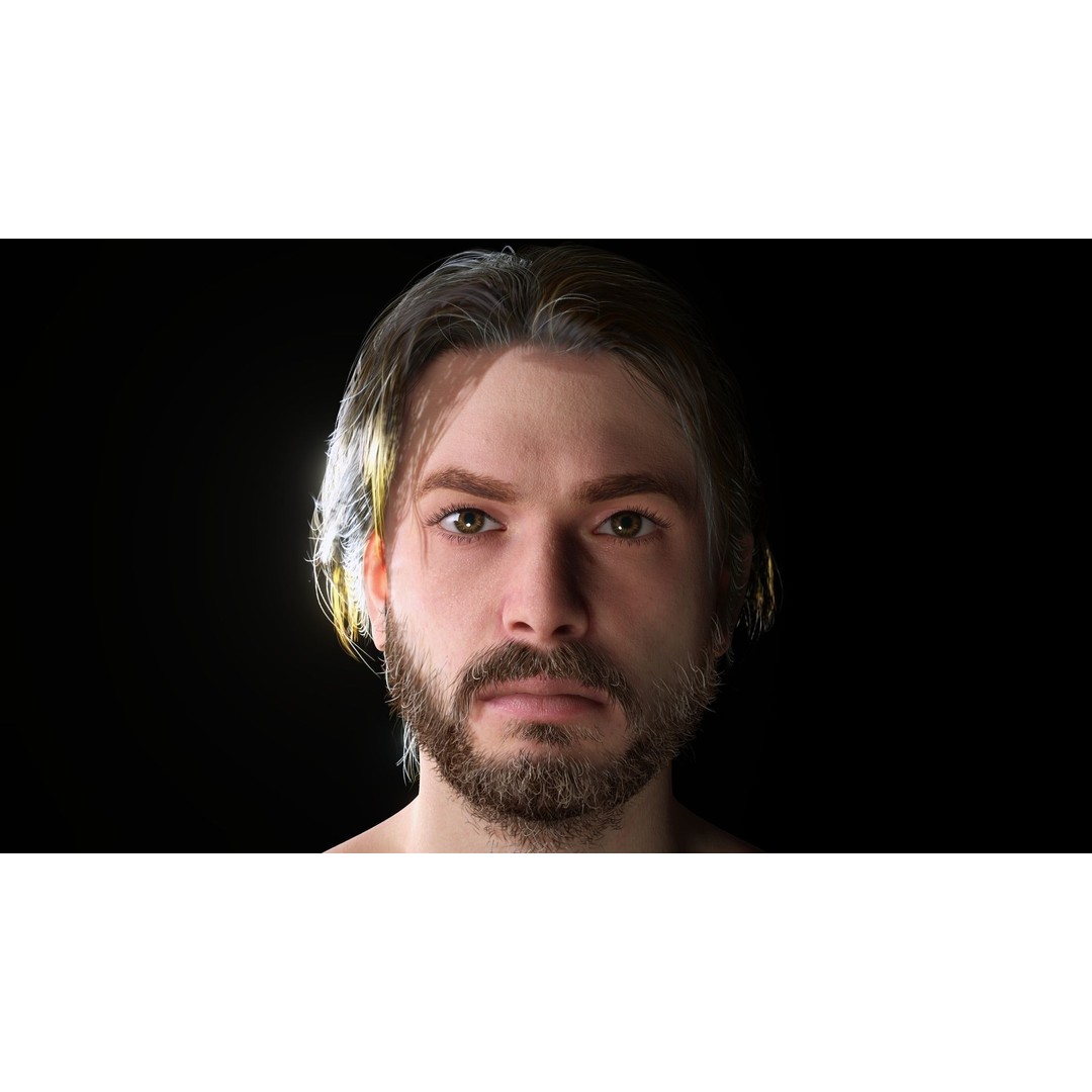Realistic Body Man 3D Model – Low Poly Rigged Character, FBX, Blender - View 8