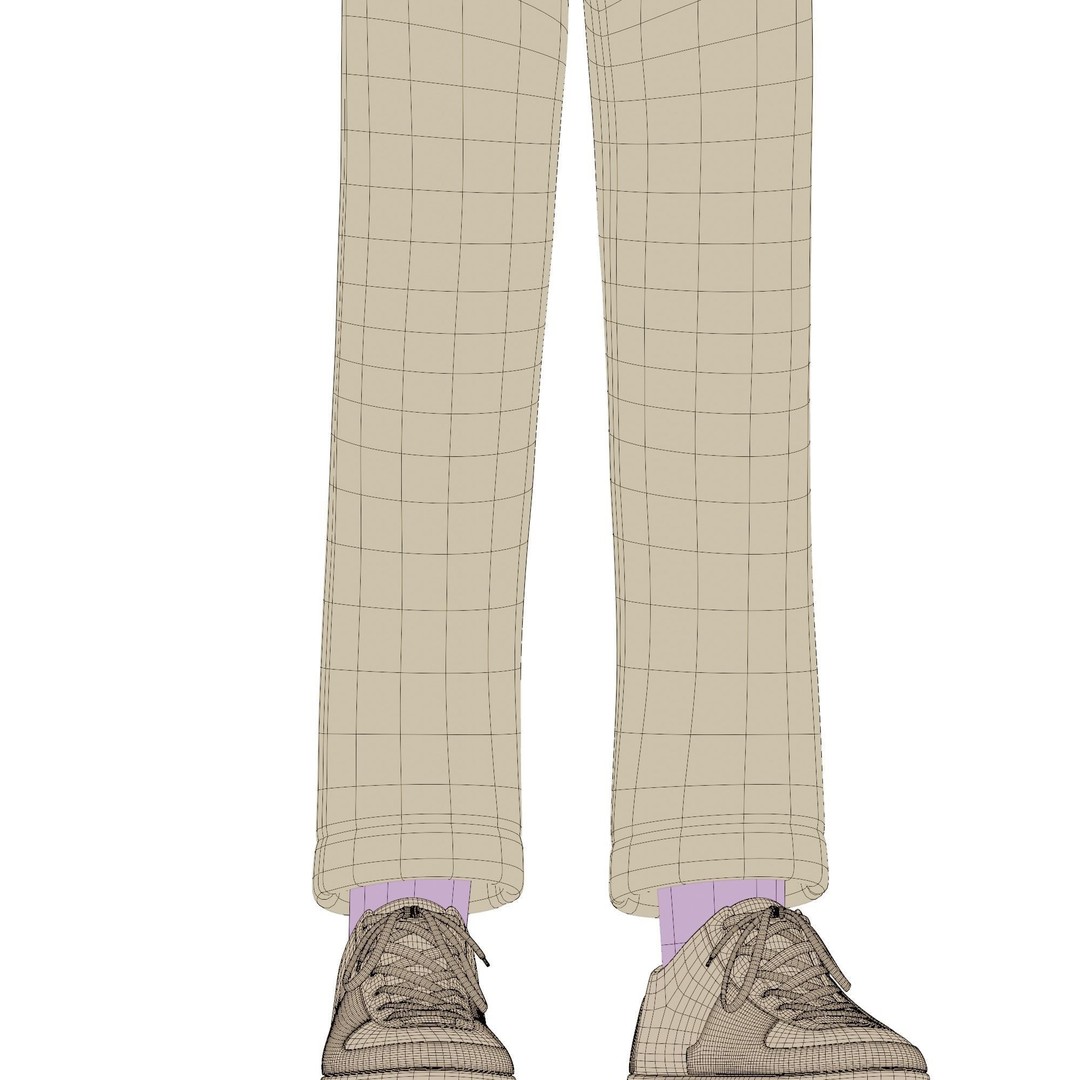 Cartoon Software Developer 3D Model – Low Poly Rigged Character, FBX, Blender - View 30