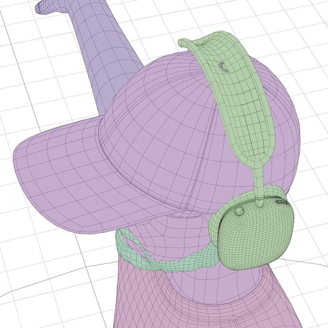 Cartoon Software Developer 3D Model – Low Poly Rigged Character, FBX, Blender - View 32