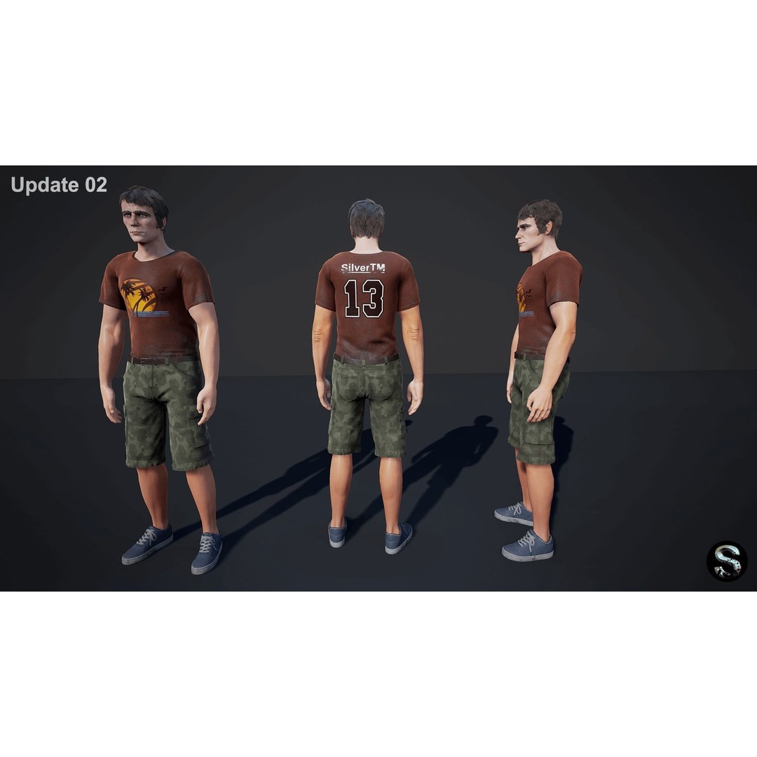 Personnel 3D Model – Low Poly Game Asset, Rigged for Unreal Engine - View 17