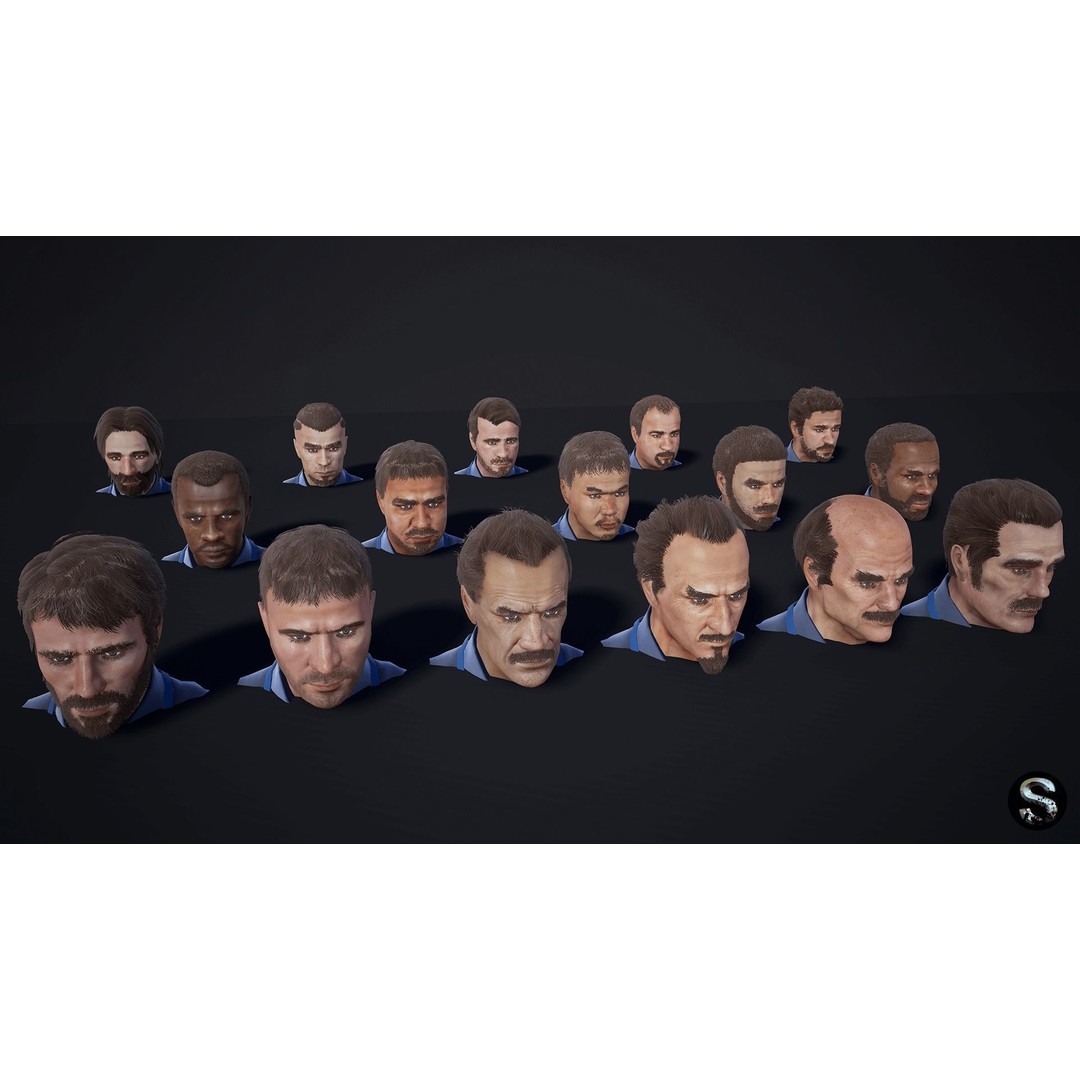 Personnel 3D Model – Low Poly Game Asset, Rigged for Unreal Engine - View 5