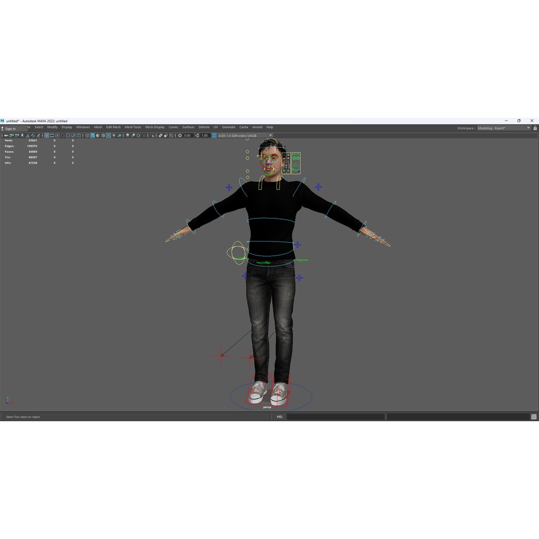 Realistic Young Man 3D Model – Low Poly Rigged Character, FBX - View 18