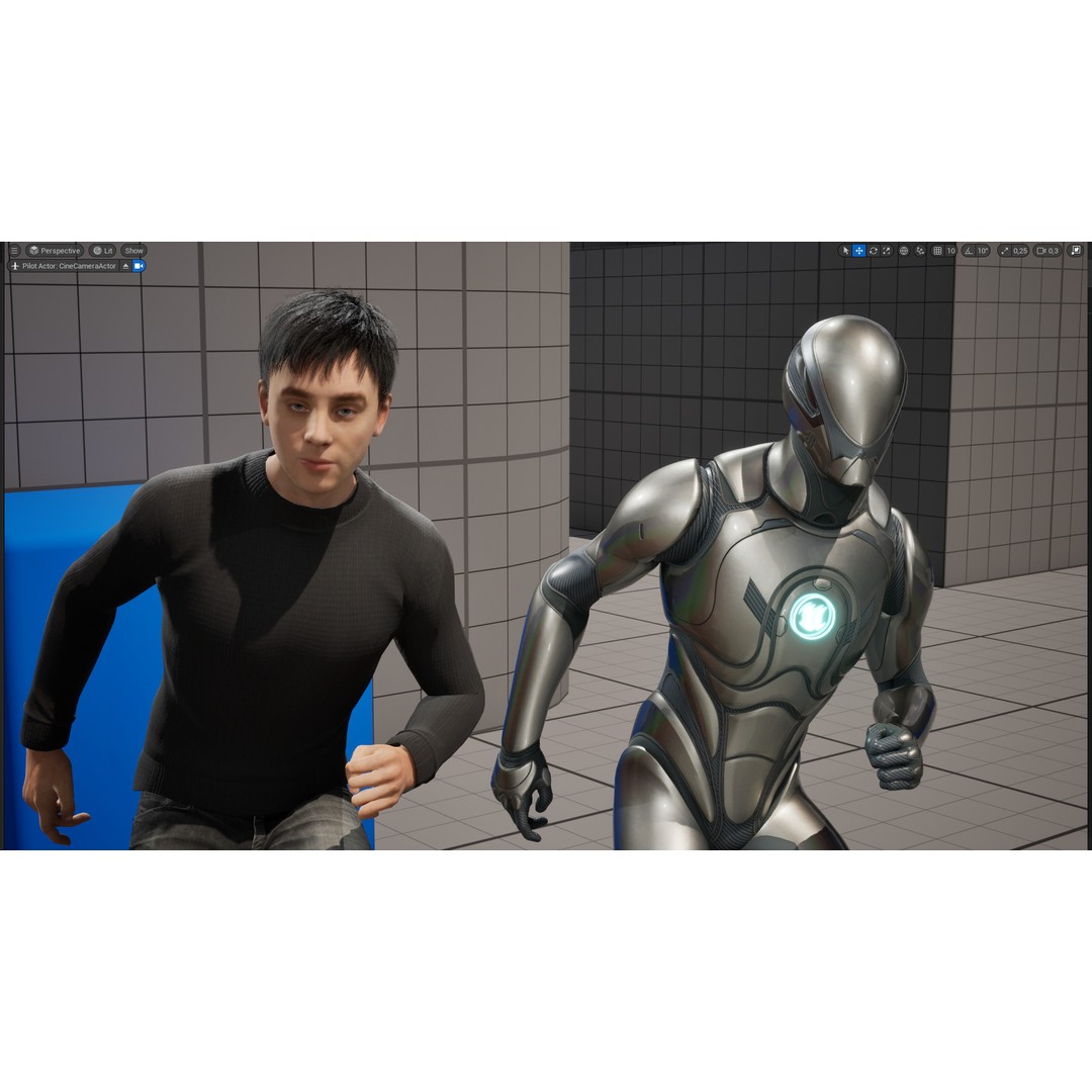 Realistic Young Man 3D Model – Low Poly Rigged Character, FBX - View 23