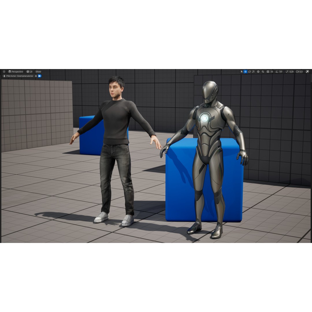 Realistic Young Man 3D Model – Low Poly Rigged Character, FBX - View 24