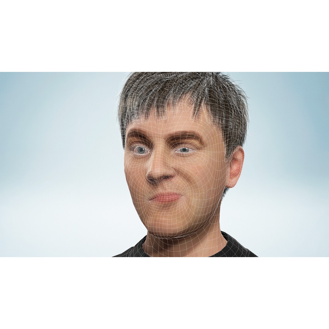Realistic Young Man 3D Model – Low Poly Rigged Character, FBX - View 27