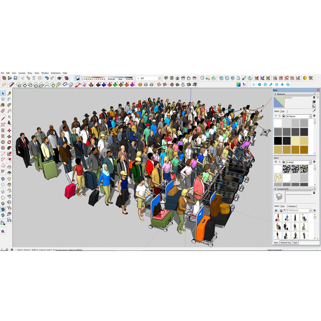 Low Poly People 3D Model – Character Collection for Archviz, FBX - View 3