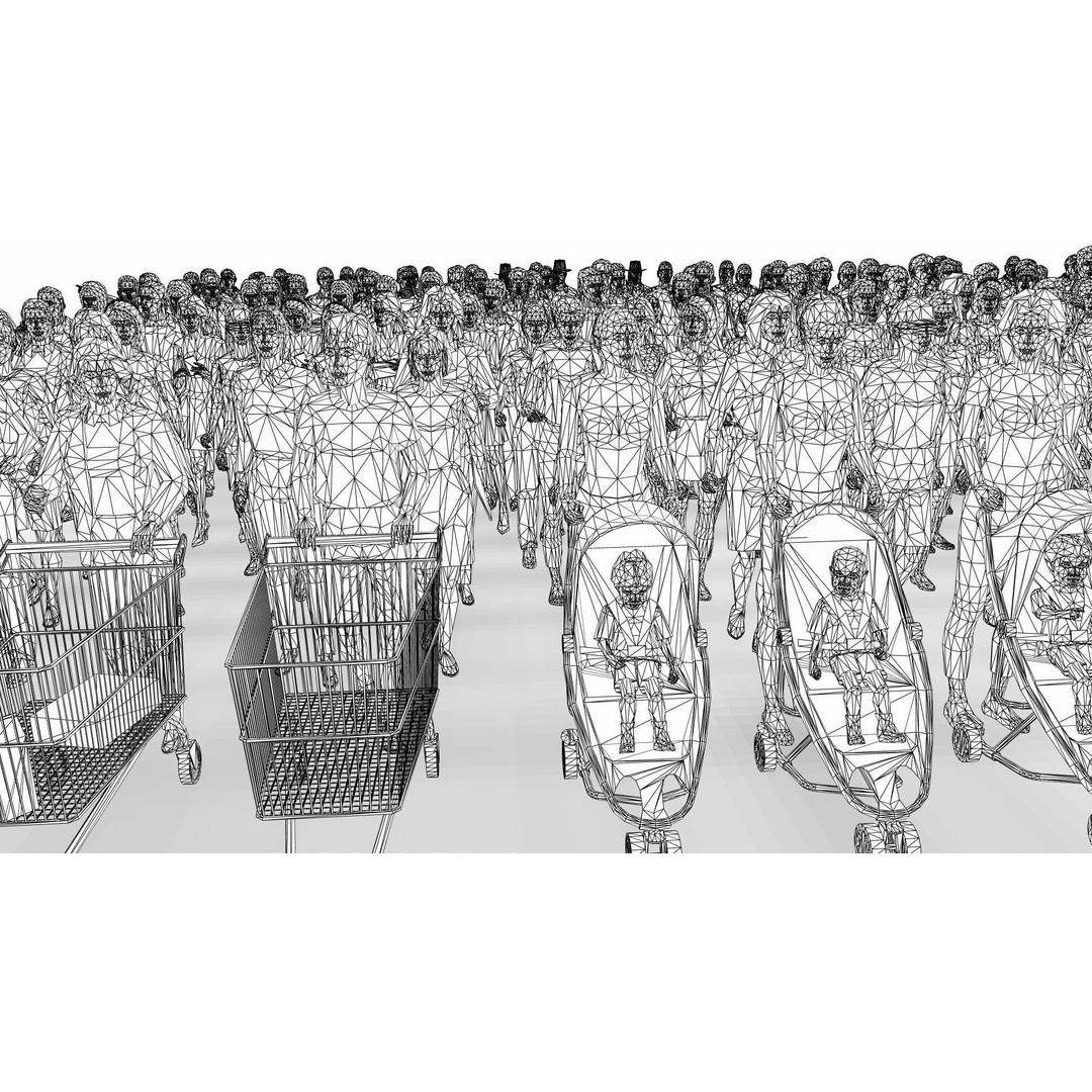 Low Poly People 3D Model – Character Collection for Archviz, FBX - View 7