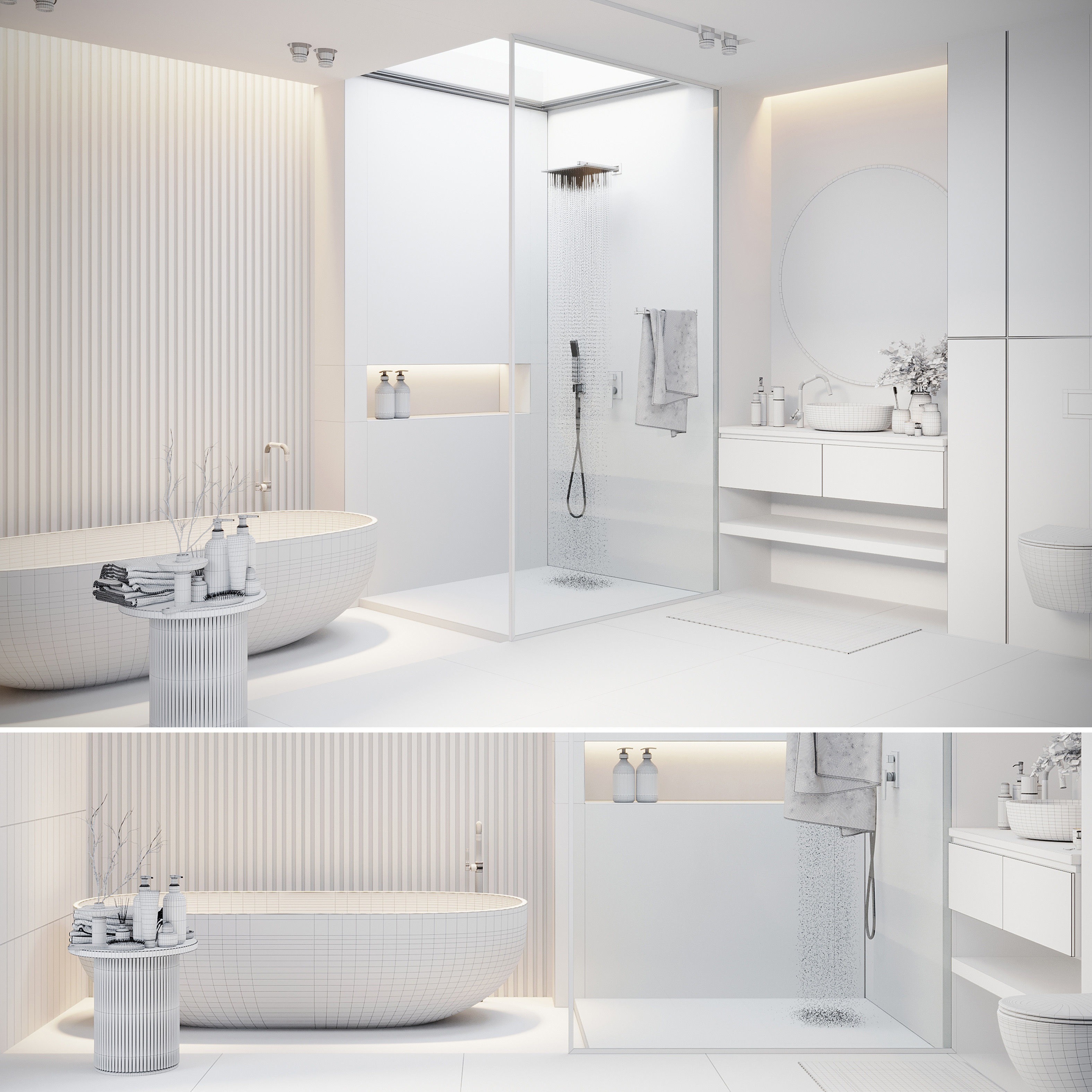 Bathroom Design 01 - Game-Ready 3D Model