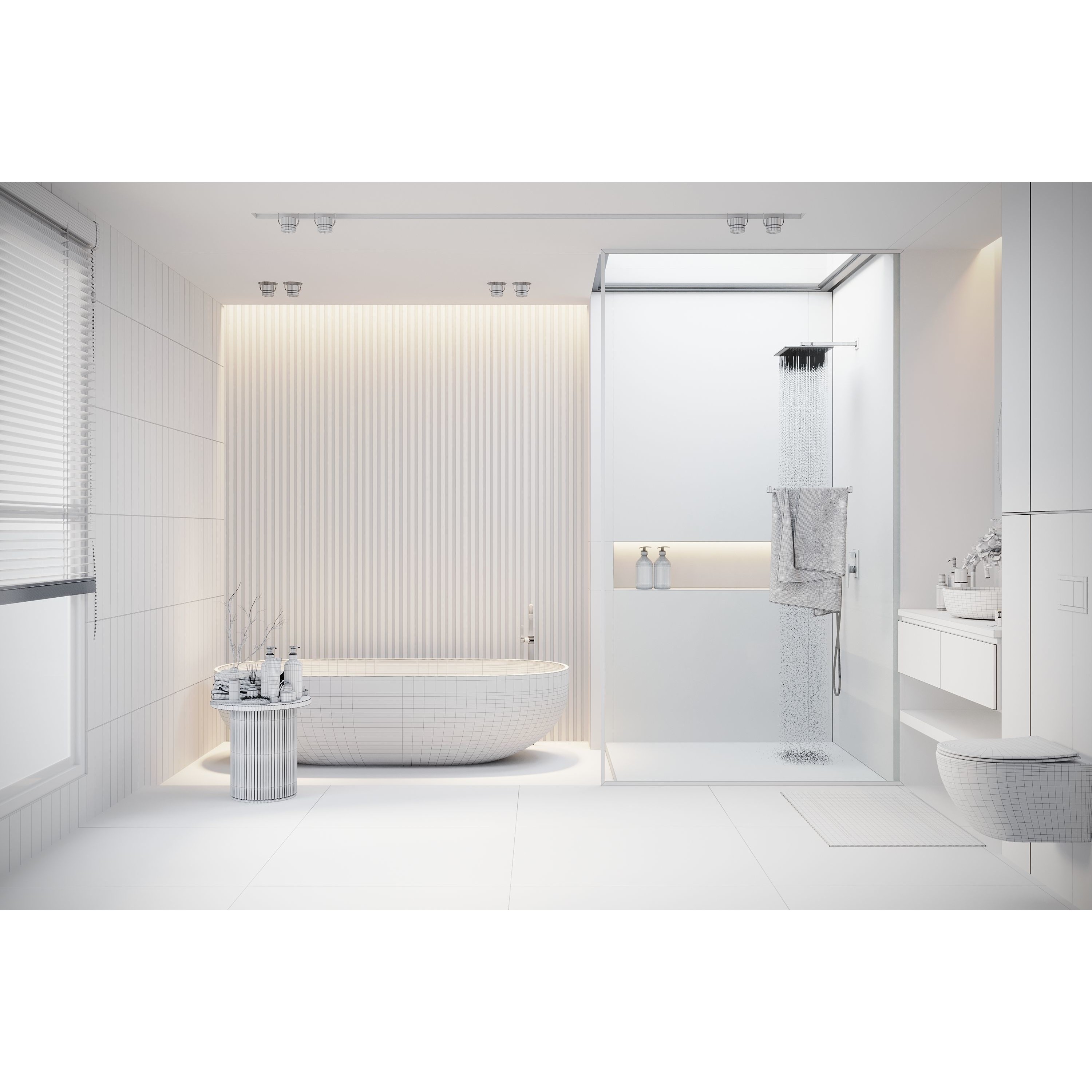 Bathroom Design 01 - Game-Ready 3D Model - View 12