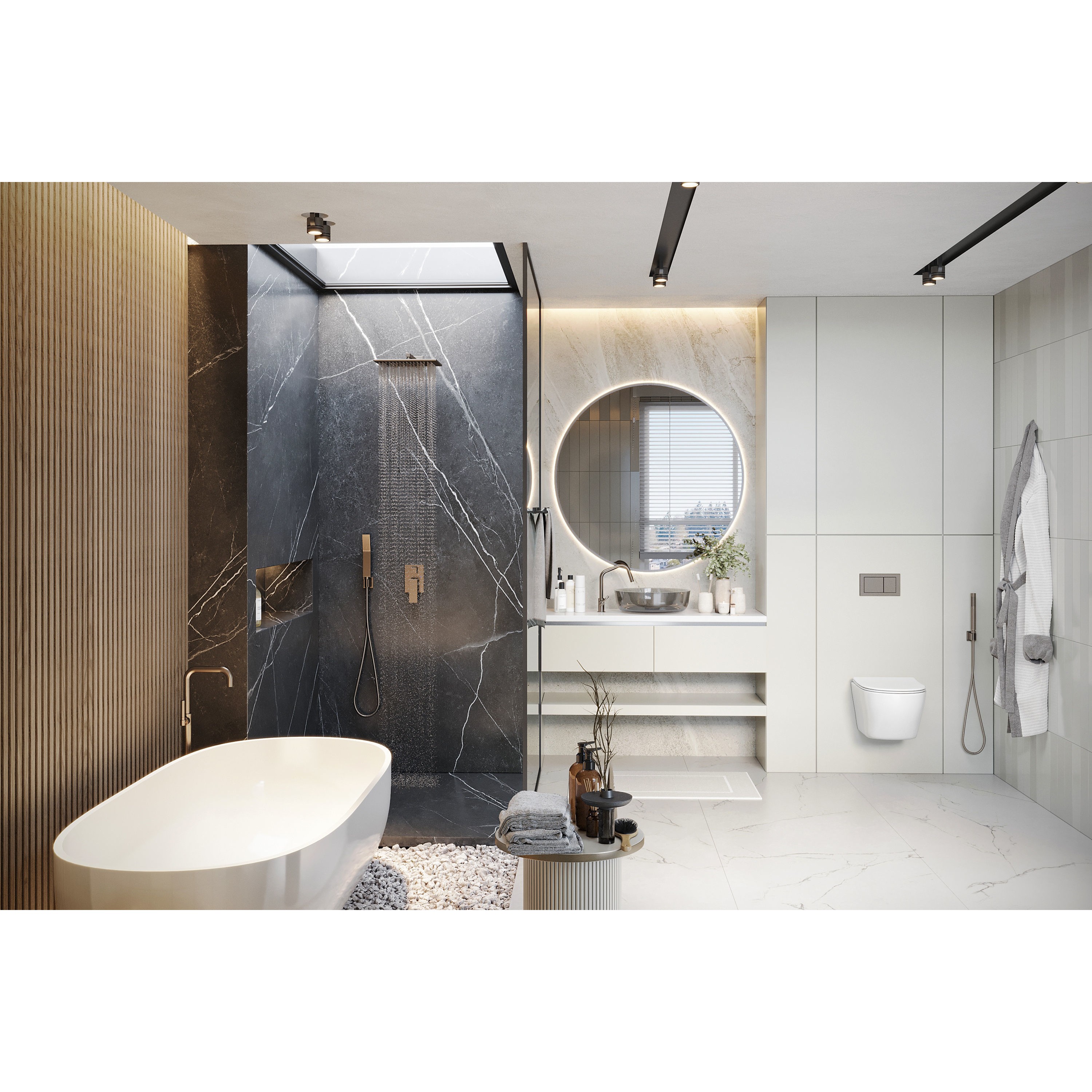 Bathroom Design 01 - Game-Ready 3D Model - View 4