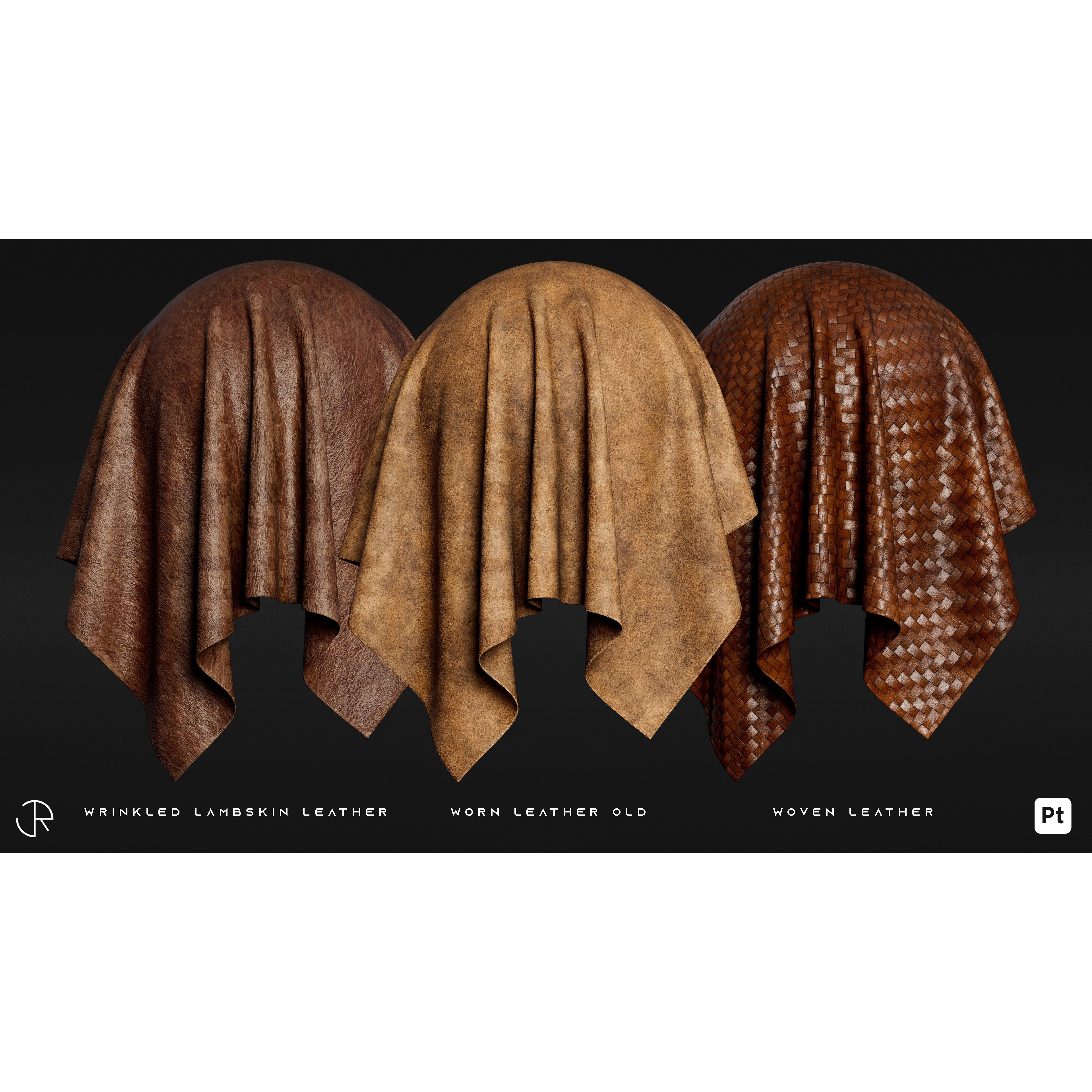 Realistic Leather Smart Materials for Substance Painter - 3D Model - View 13