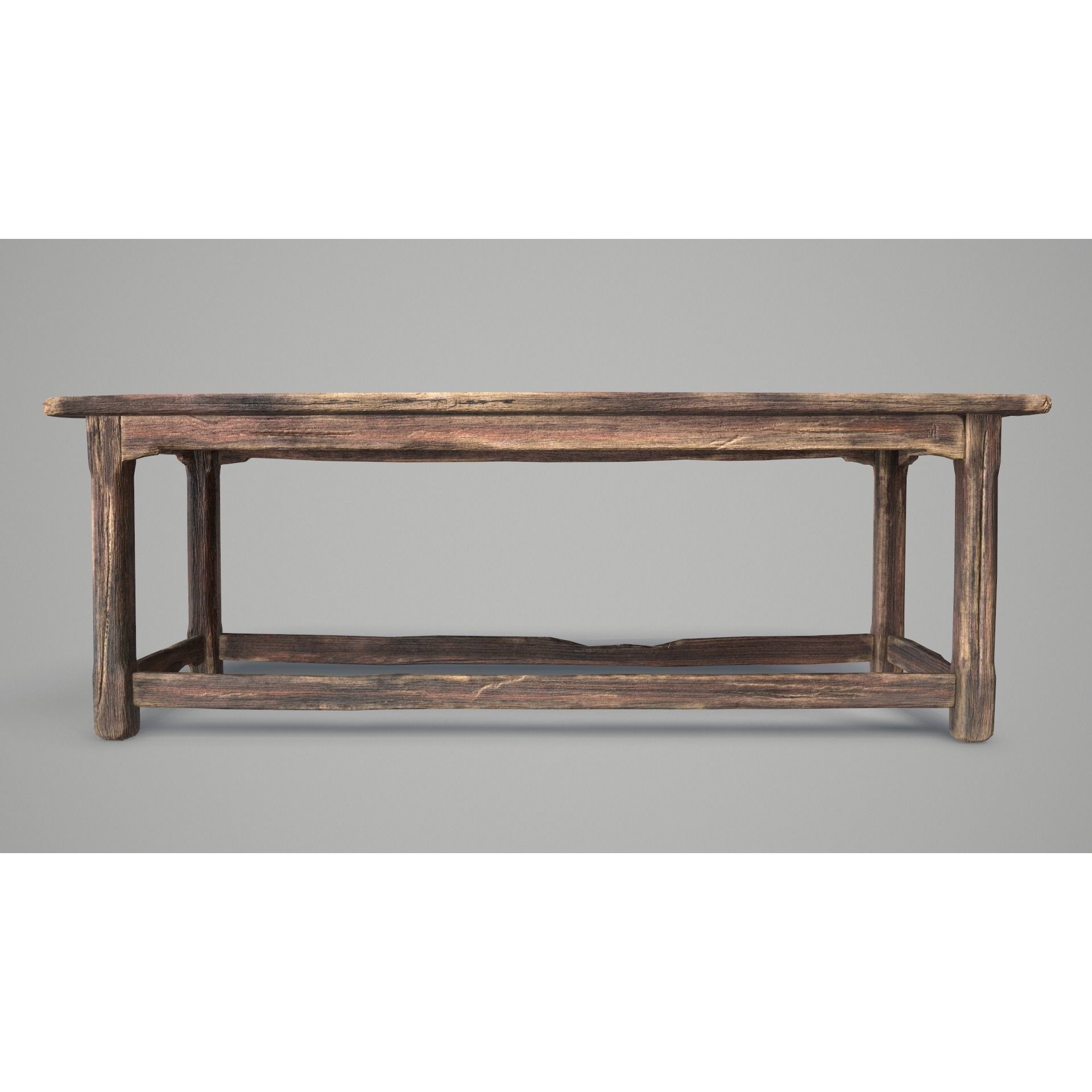 Alchemy Wood Table - Low-Poly Game-Ready 3D Model - View 11