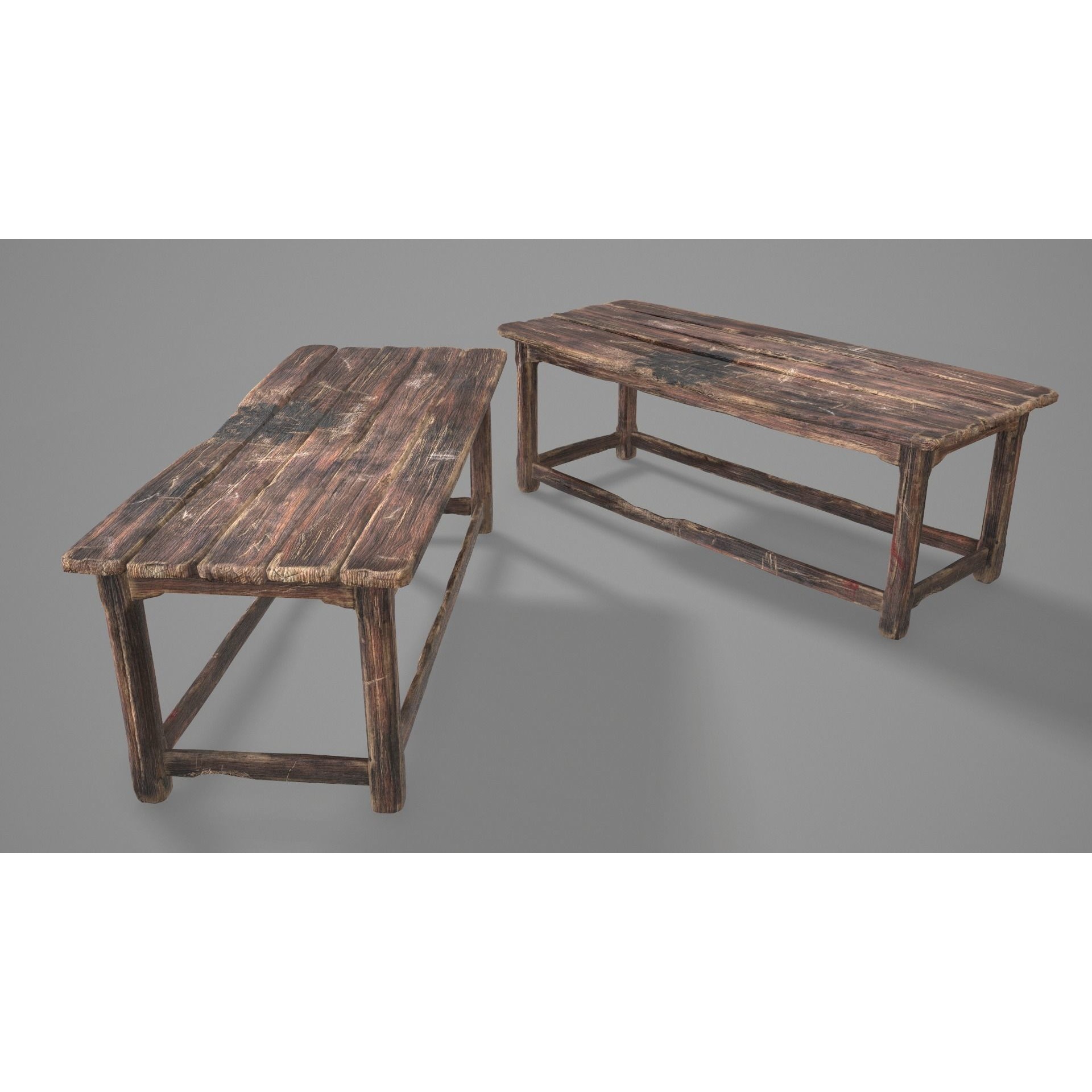 Alchemy Wood Table - Low-Poly Game-Ready 3D Model - View 18