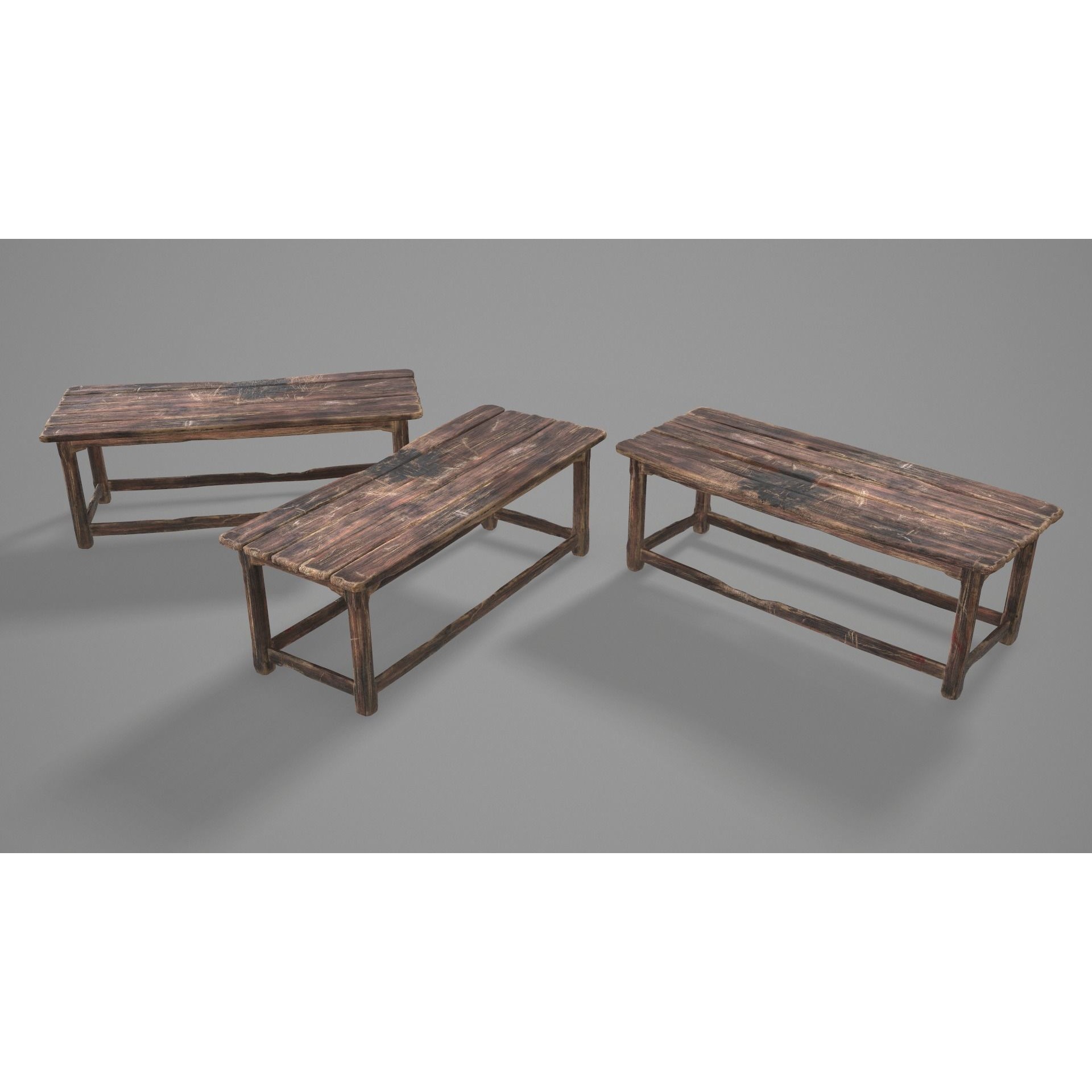 Alchemy Wood Table - Low-Poly Game-Ready 3D Model - View 19