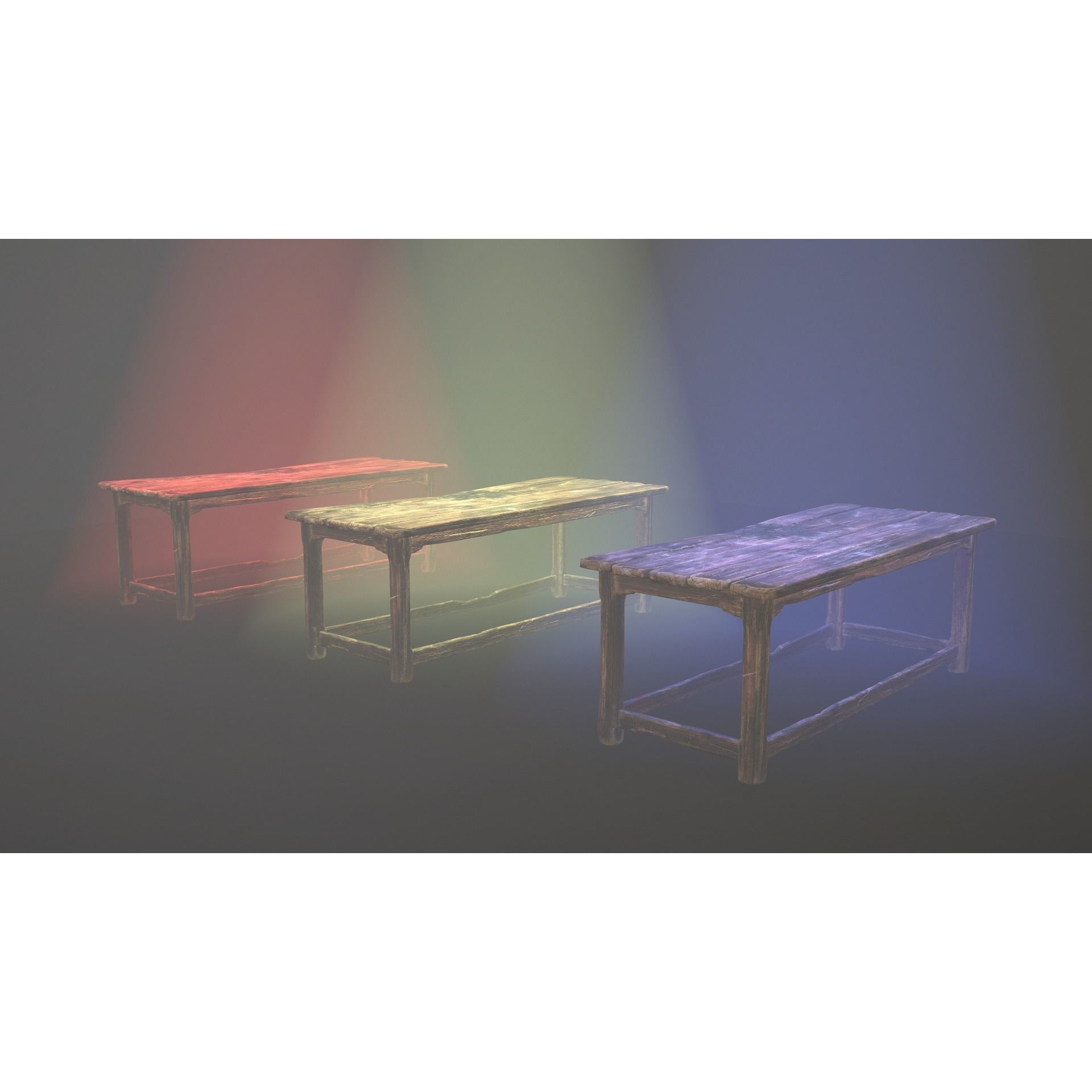 Alchemy Wood Table - Low-Poly Game-Ready 3D Model - View 28
