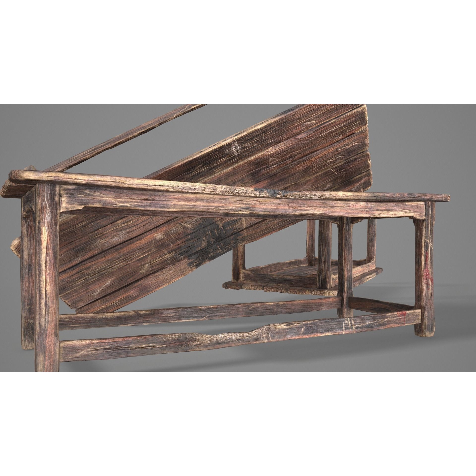 Alchemy Wood Table - Low-Poly Game-Ready 3D Model - View 33