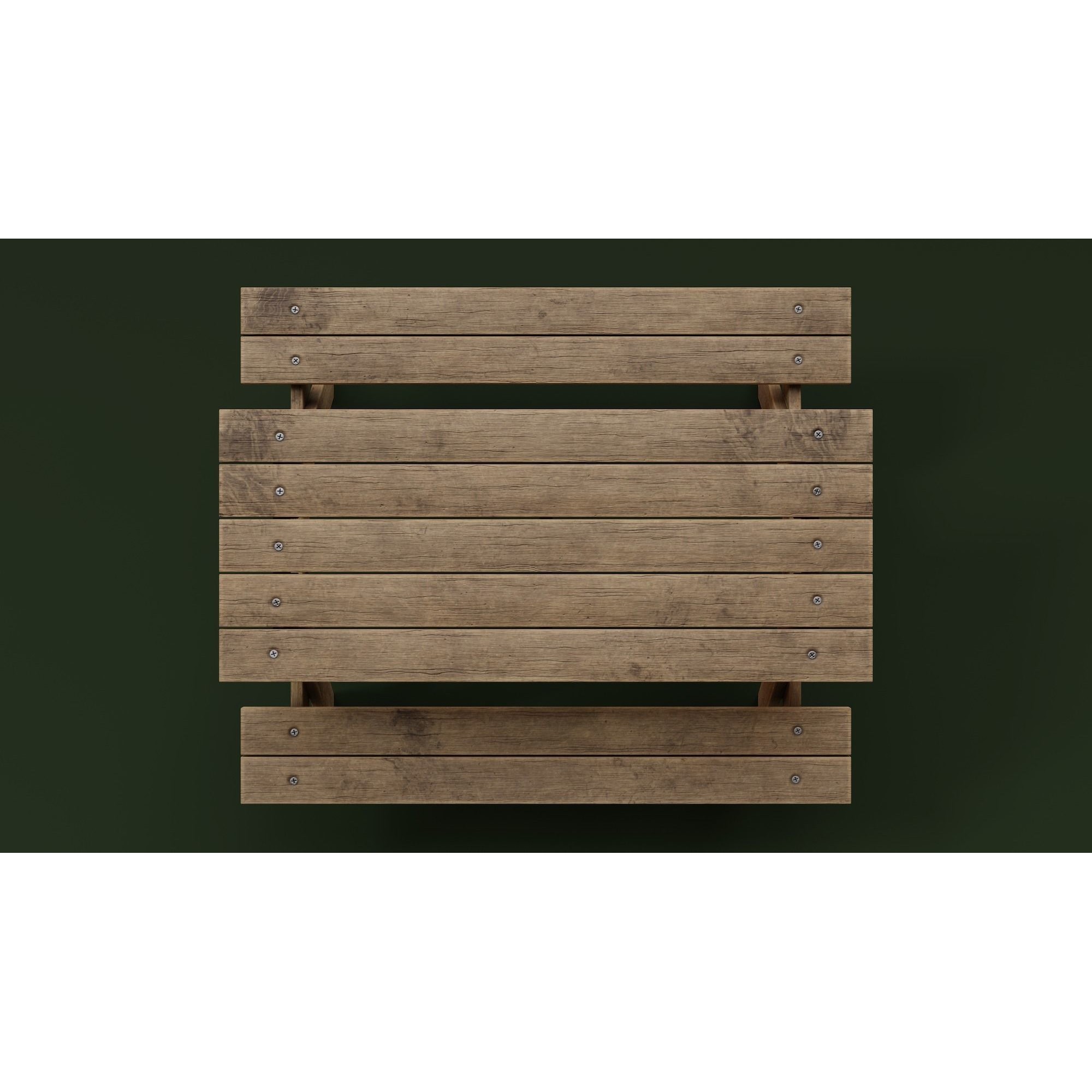 Picnic Table - Low-Poly Game-Ready 3D Model - View 5