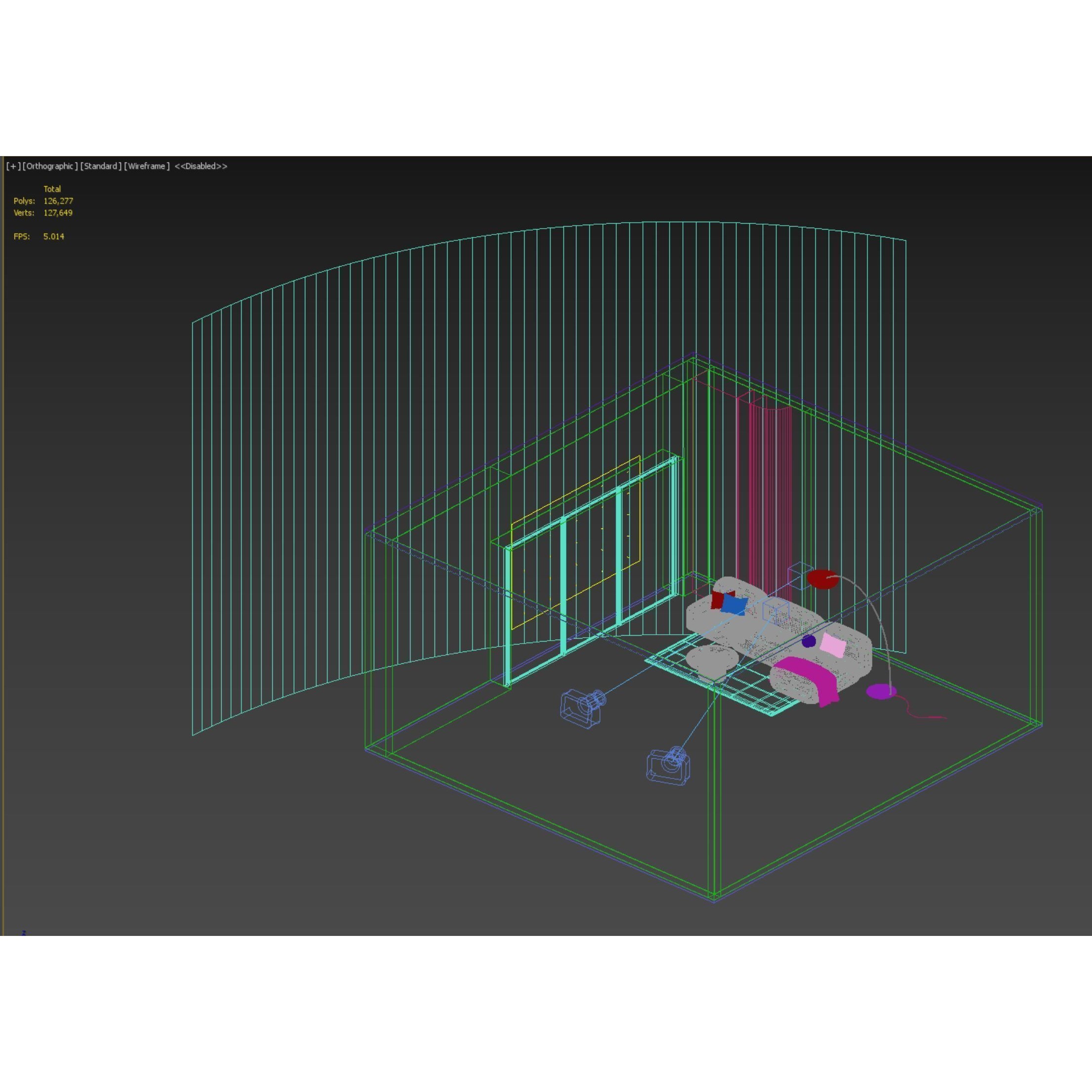 Interior Simple Scene - High-Quality 3D Model