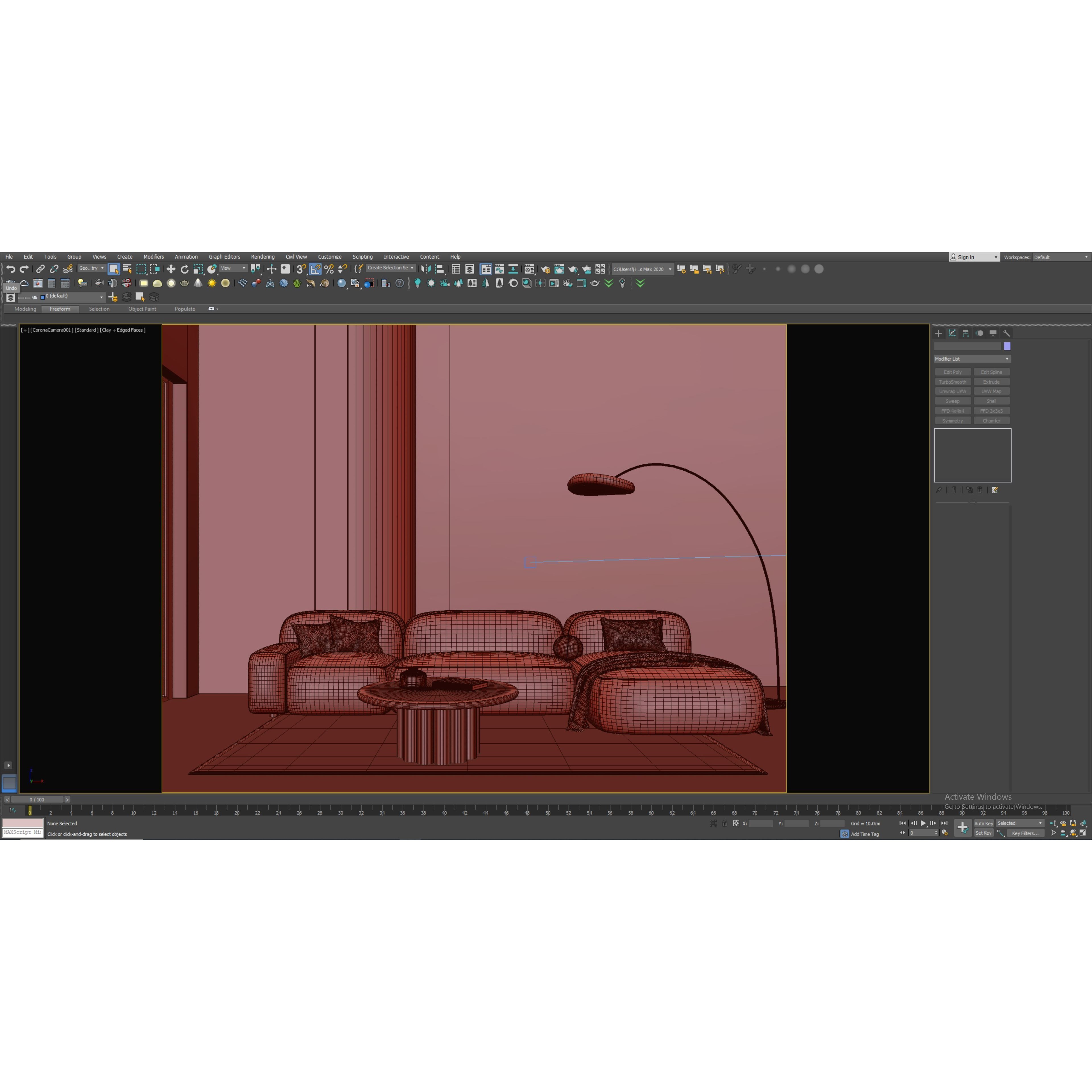 Interior Simple Scene - High-Quality 3D Model - View 7