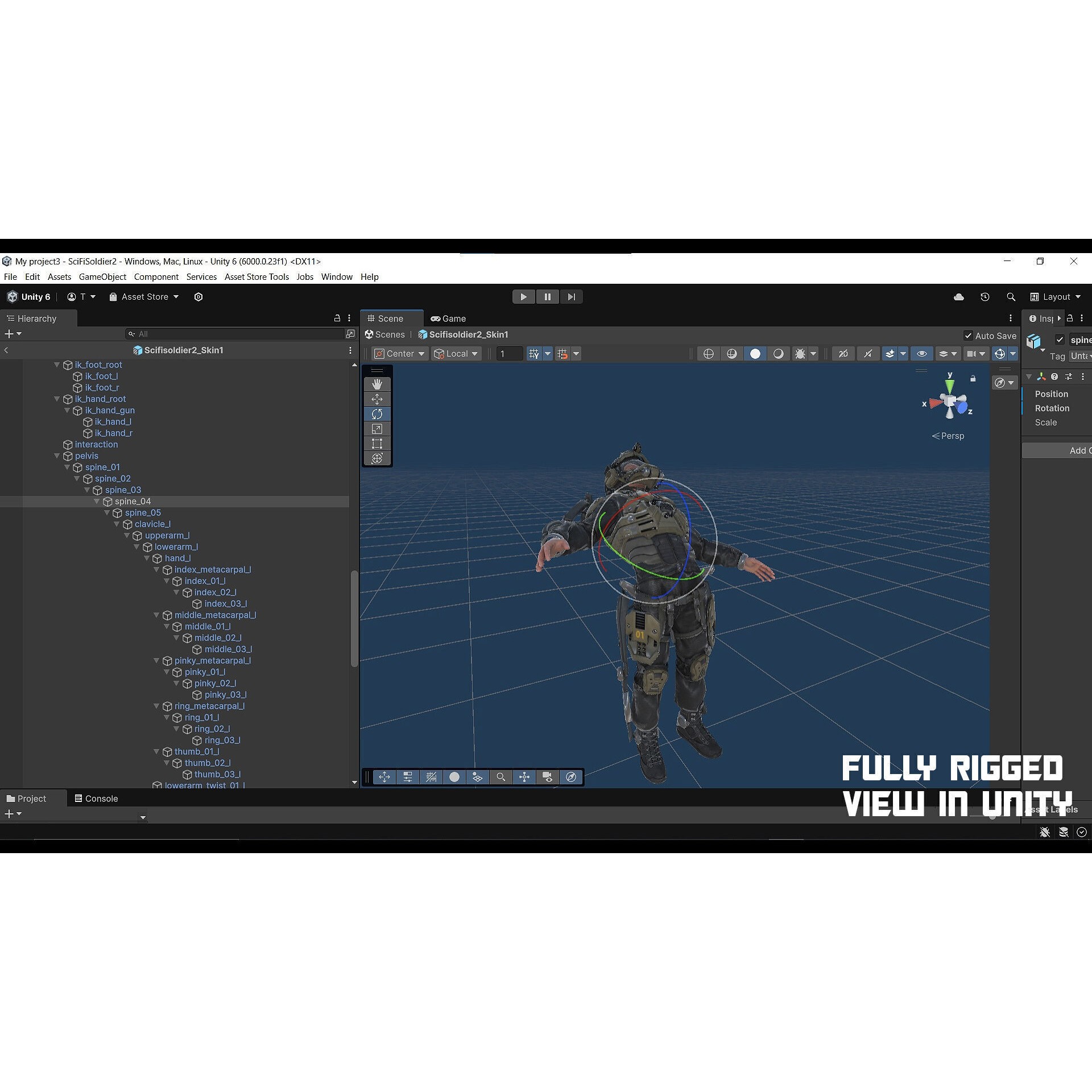 Modular Sci-Fi Soldier Vol 2 - Low-Poly Game-Ready 3D Model
